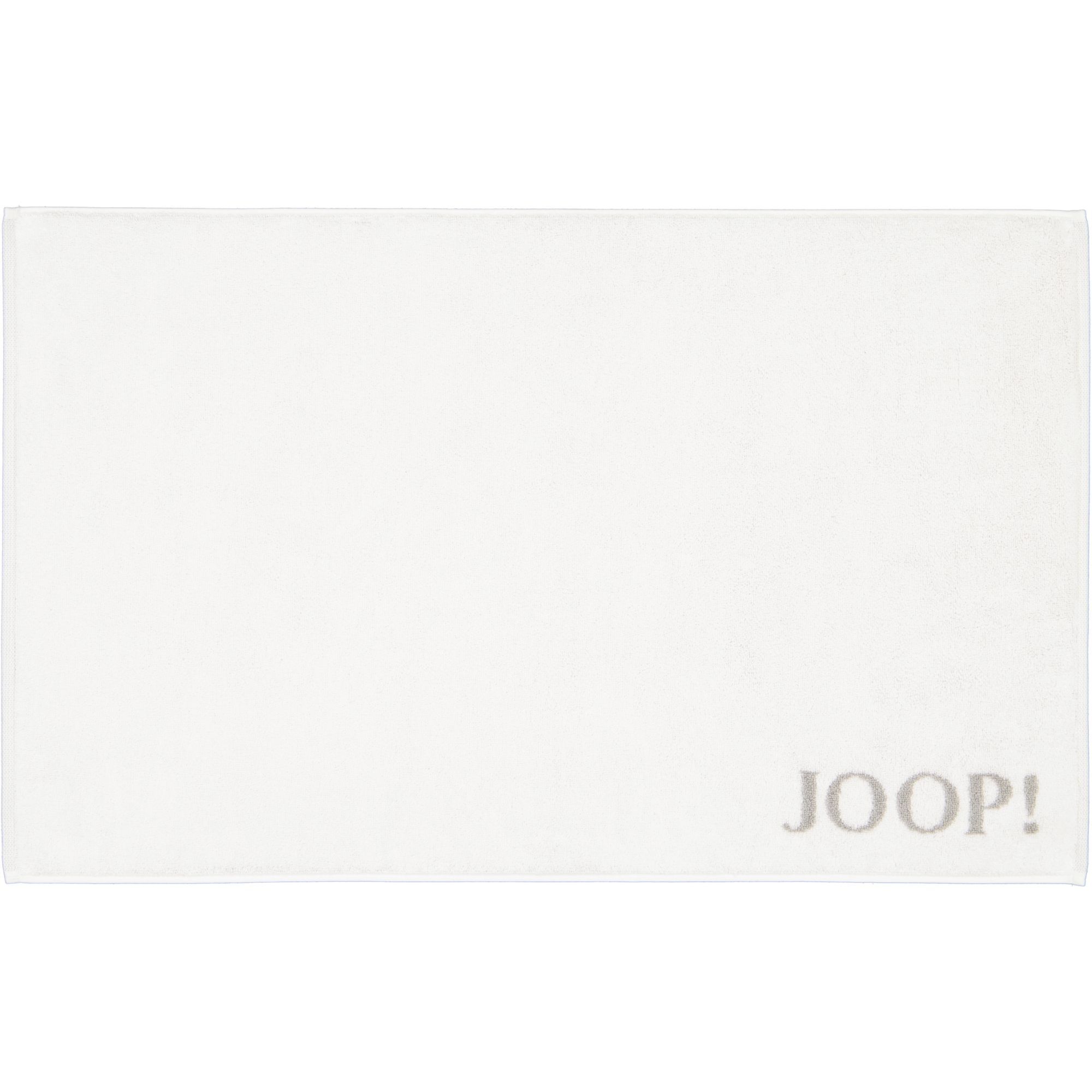 JOOP! Classic - Doubleface Badematte 1600 - 50x80 cm - Farbe: Weiß/Silber - 67
