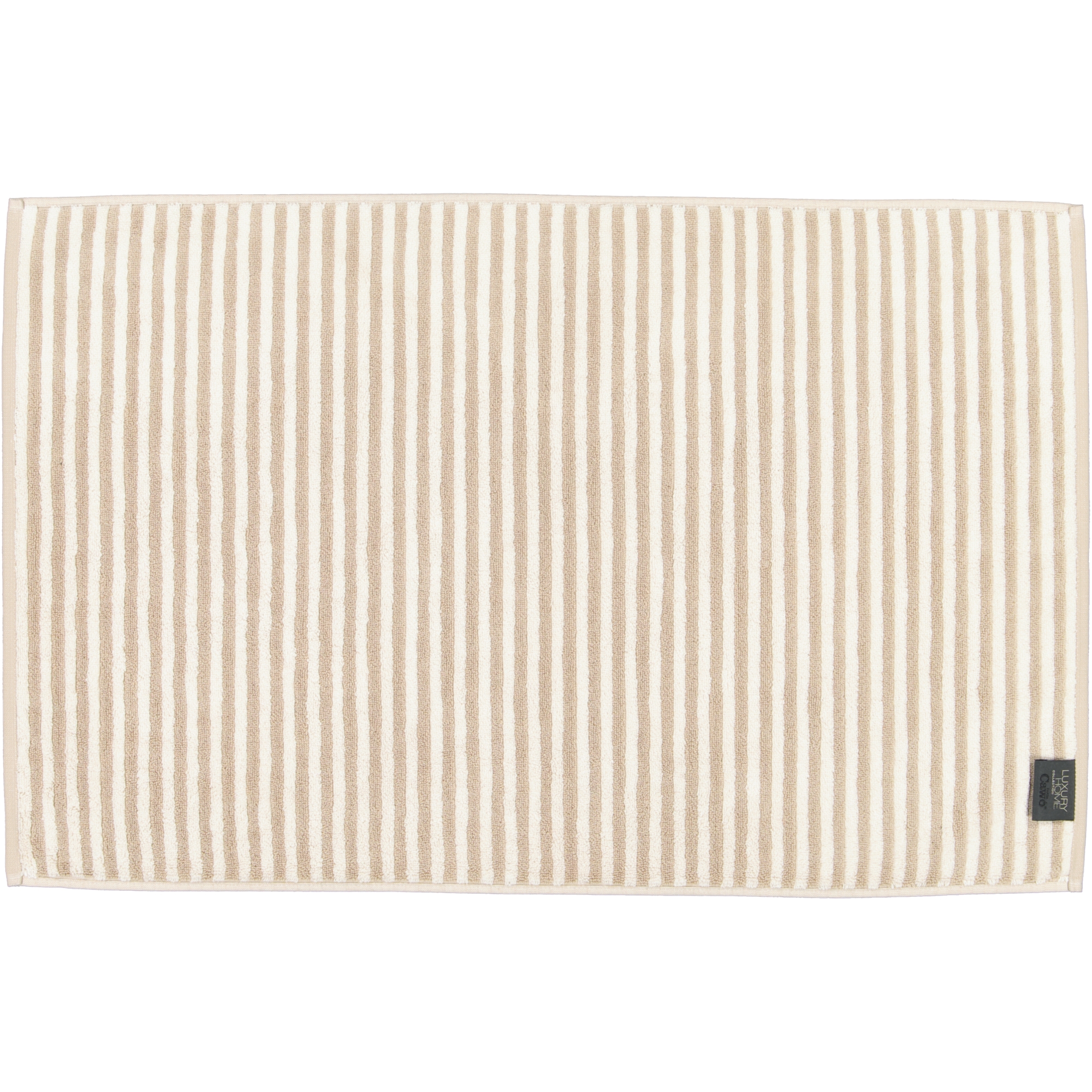 Cawö Badematten Two-Tone Stripes 480 sand - 33 - 50x80 cm