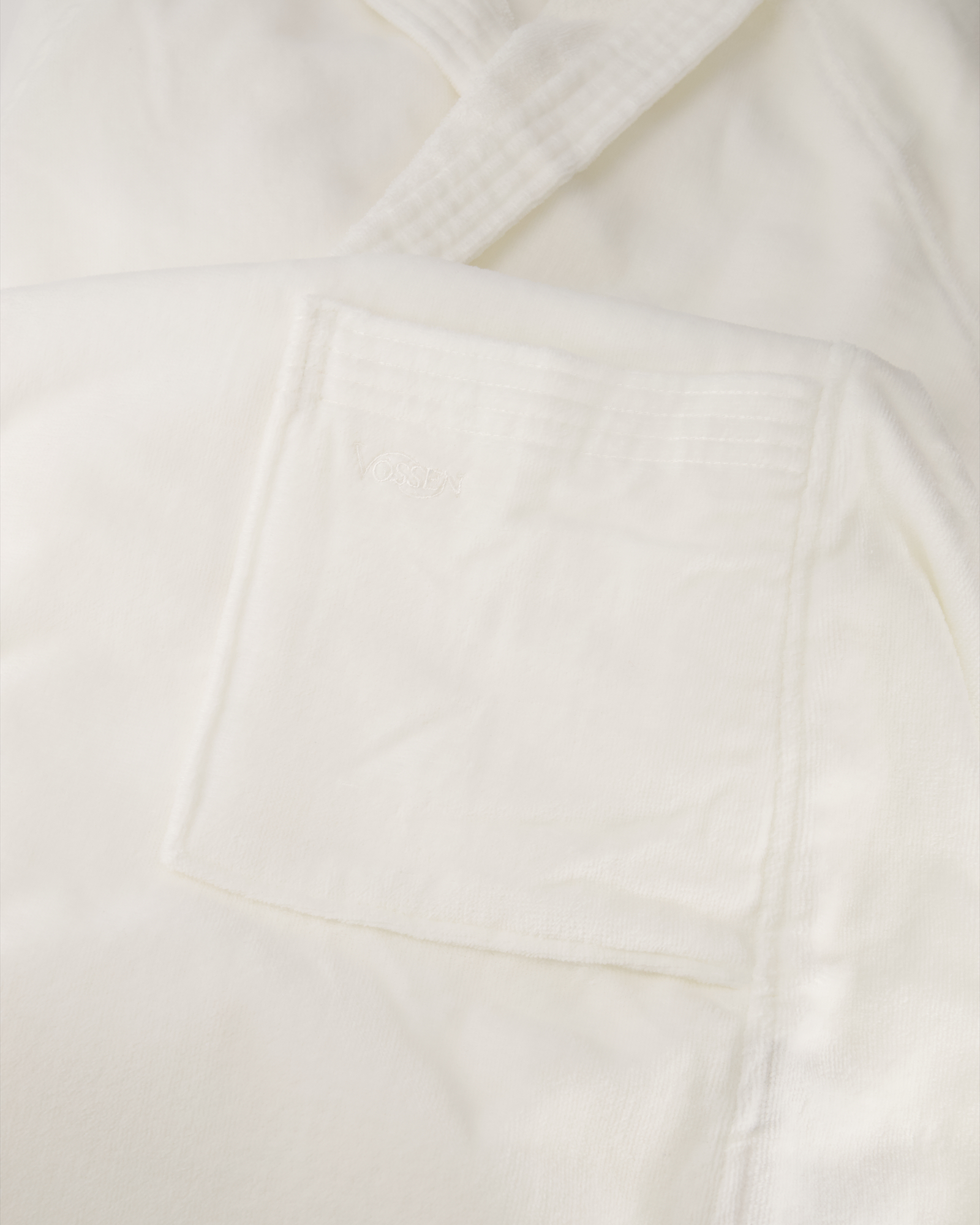 Vossen Bademäntel unisex Kurzmantel mit Kapuze Texas weiß - 0300 - XL