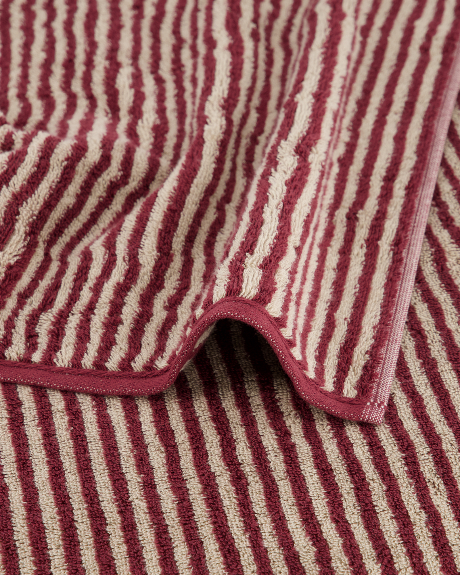 Cawö Handtücher Two-Tone Stripes 480 bordeaux - 23