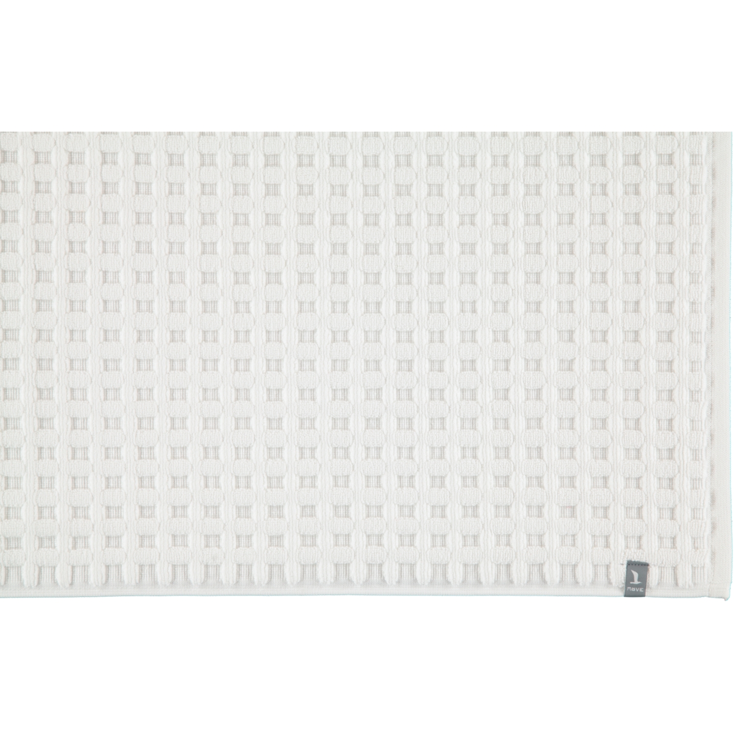 Möve Badteppich - Piquee - Größe: 60x60 cm - Farbe: snow - 001 (1-0798/8127)