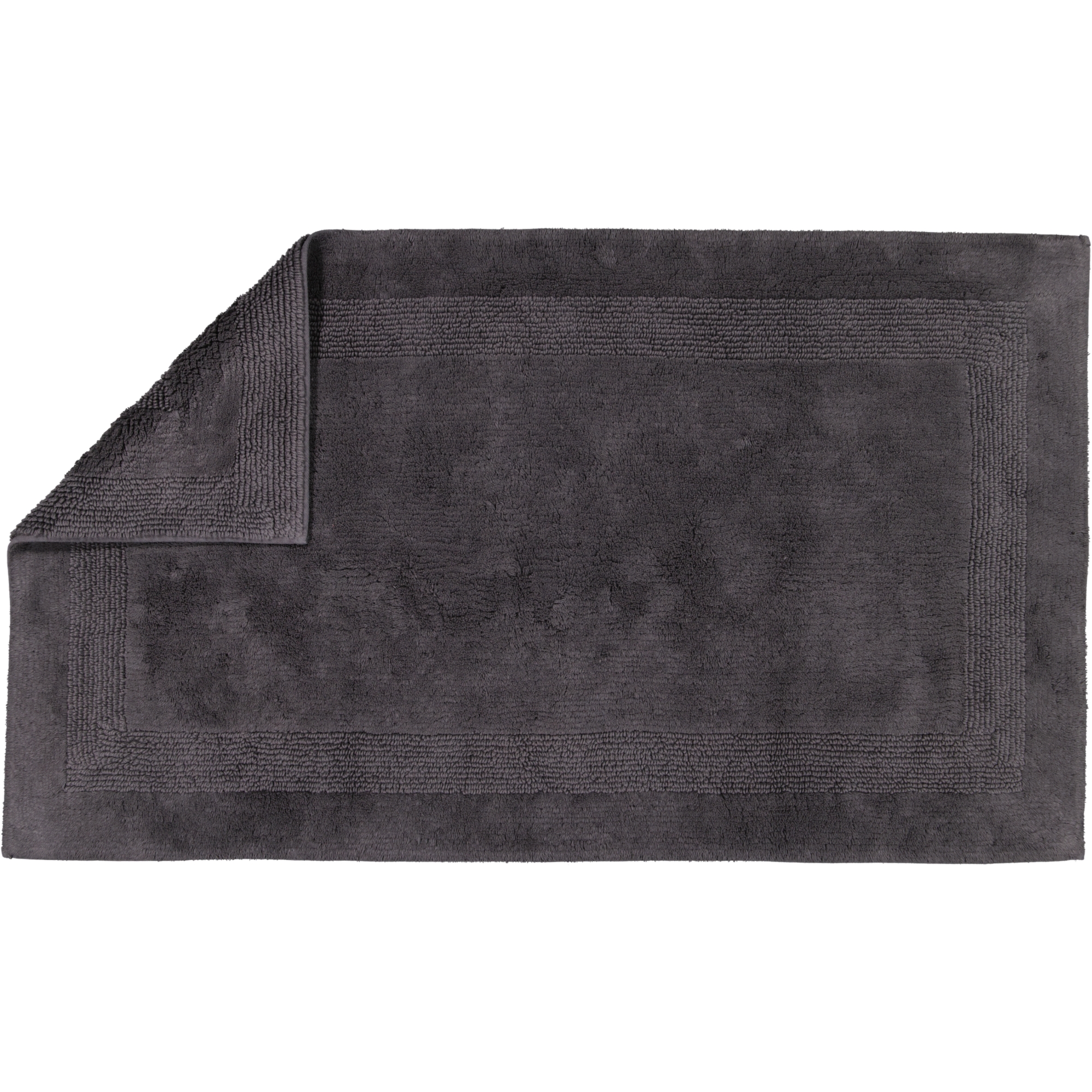 Cawö Home Badteppiche Luxus Badteppich 1000 basalt - 740 - 70x120 cm
