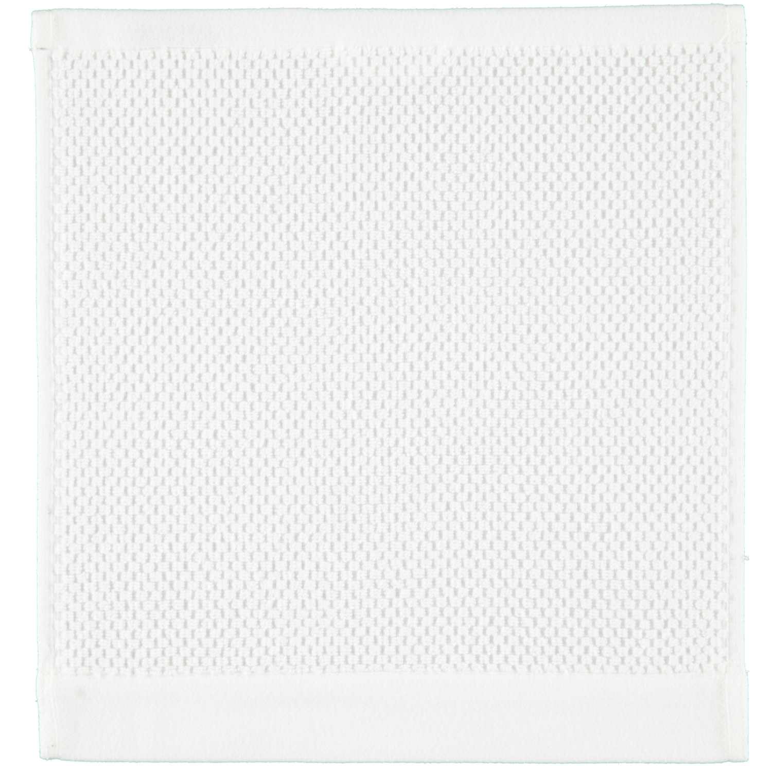 Rhomtuft - Handtücher Baronesse - Farbe: weiß - 01 - Seiflappen 30x30 cm