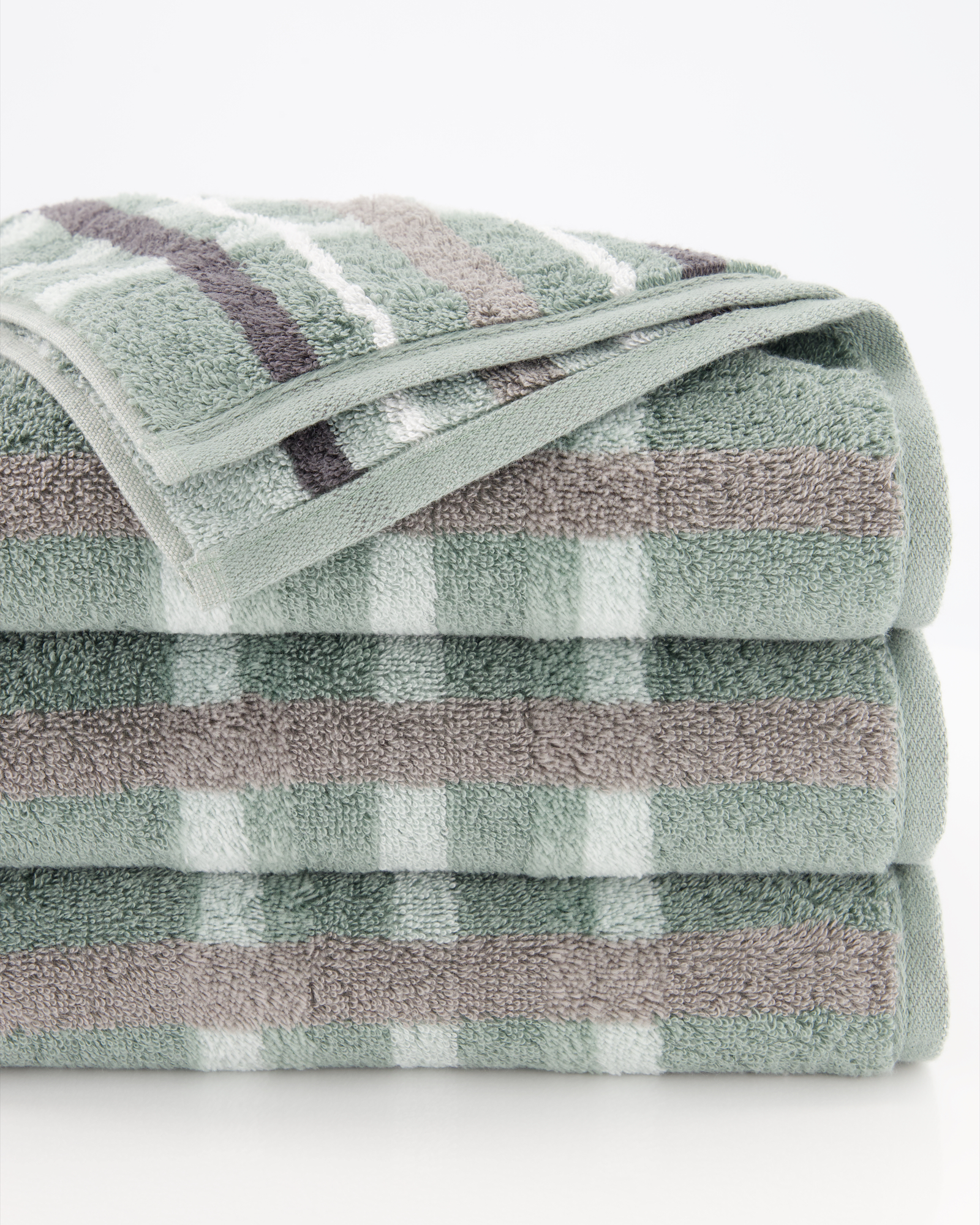 Cawö Handtücher Noblesse Check 1089 nordic green - 44 - Duschtuch 80x150 cm