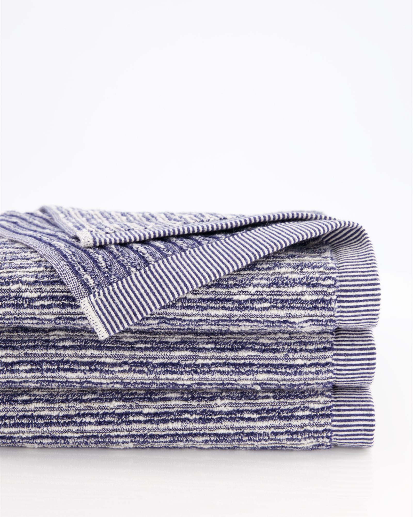 Möve Handtücher Brooklyn Pinstripe nature/deep sea - 042