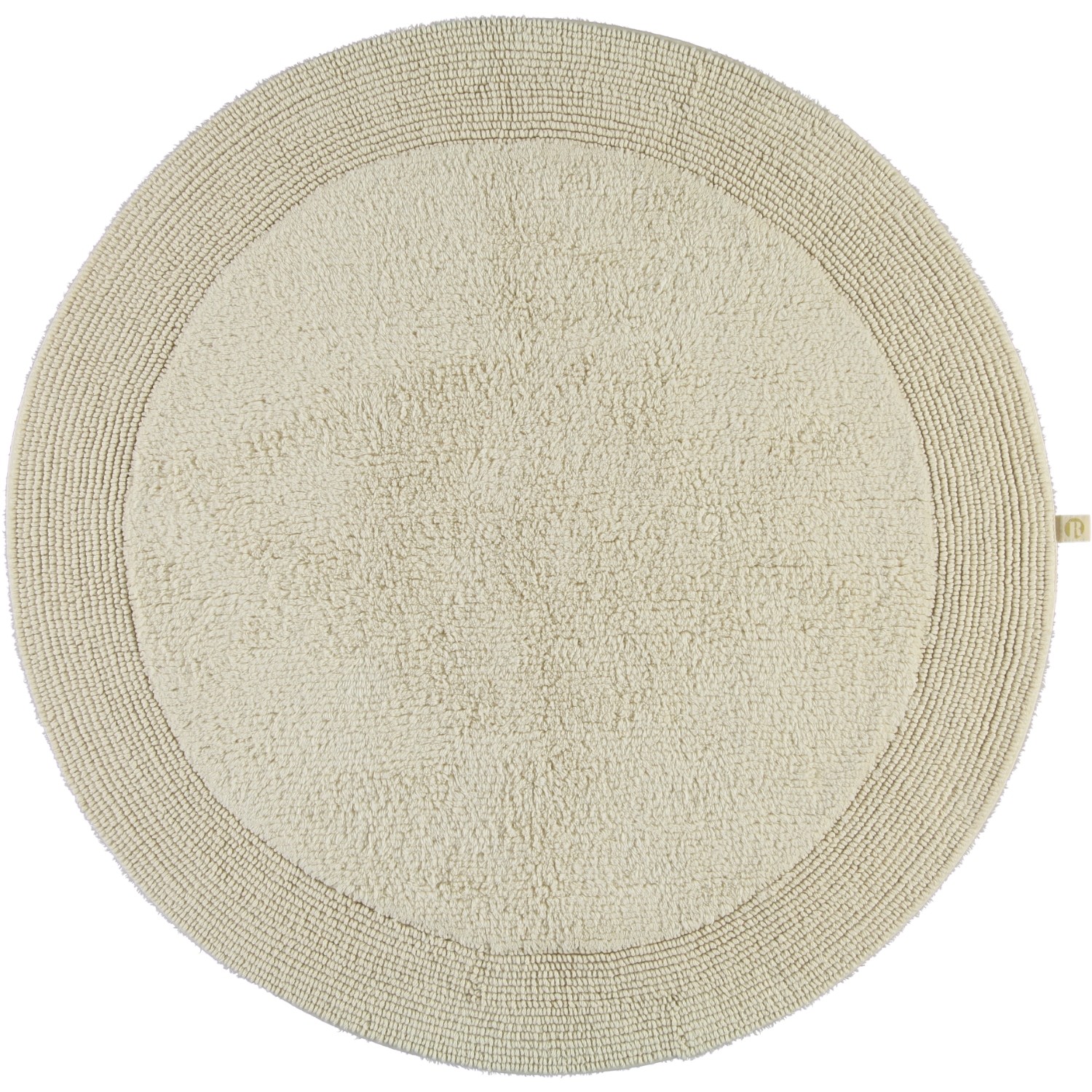 Rhomtuft - Badteppiche Exquisit - Farbe: natur-jasmin - 20 - 80 cm rund