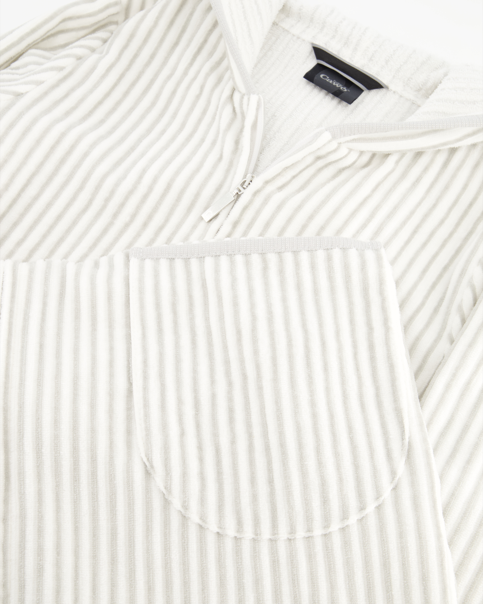Cawö Bademäntel Damen Reißverschluss 6416 weiss-silber - 76