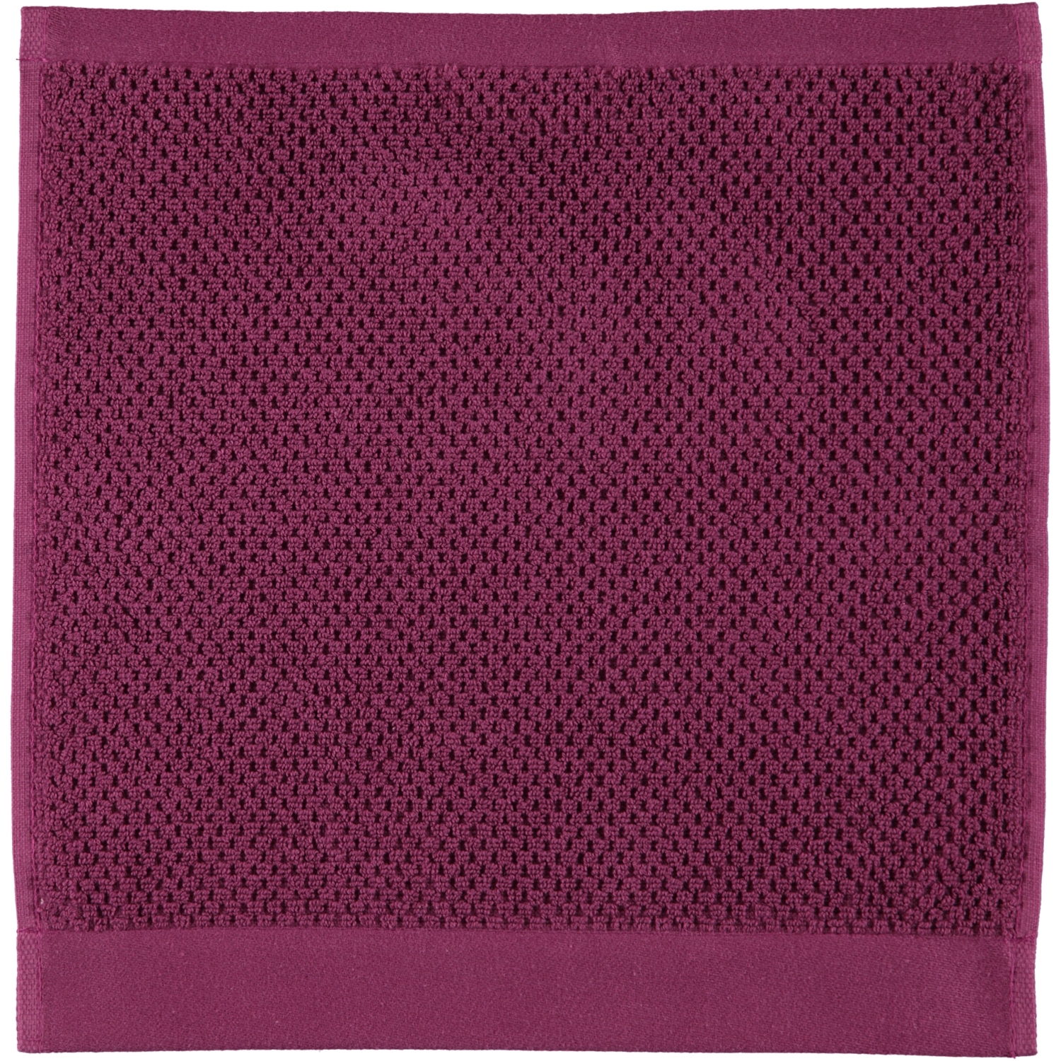 Rhomtuft - Handtücher Baronesse - Farbe: berry - 237 - Seiflappen 30x30 cm
