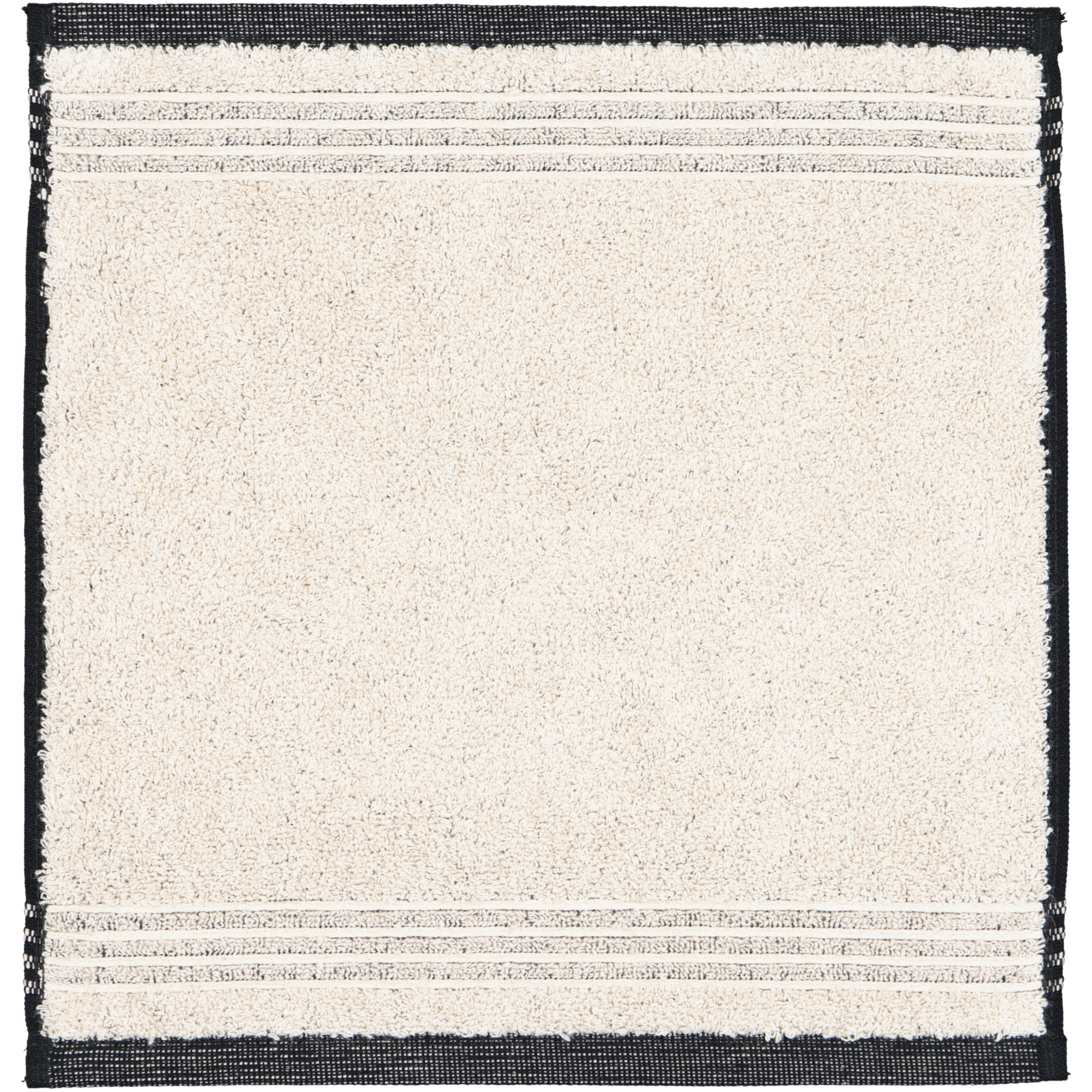 Möve - Eden - Melange mit Biesenbordüre - Farbe: natur - 081 (1-0151/8944) - Seiflappen 30x30 cm