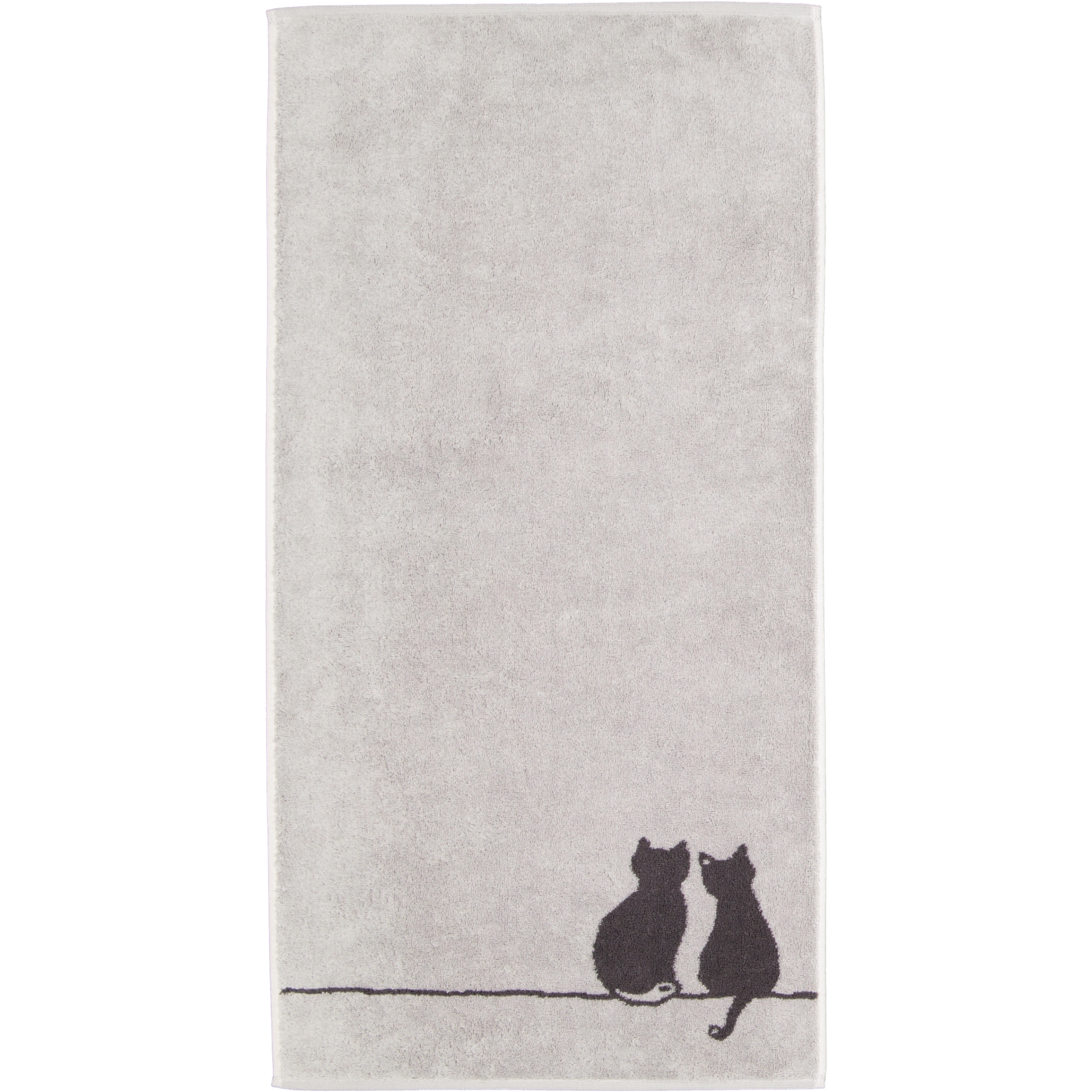 Cawö Handtücher CUTE CATS EDITION You & Me 6263 platin/basalt - 70