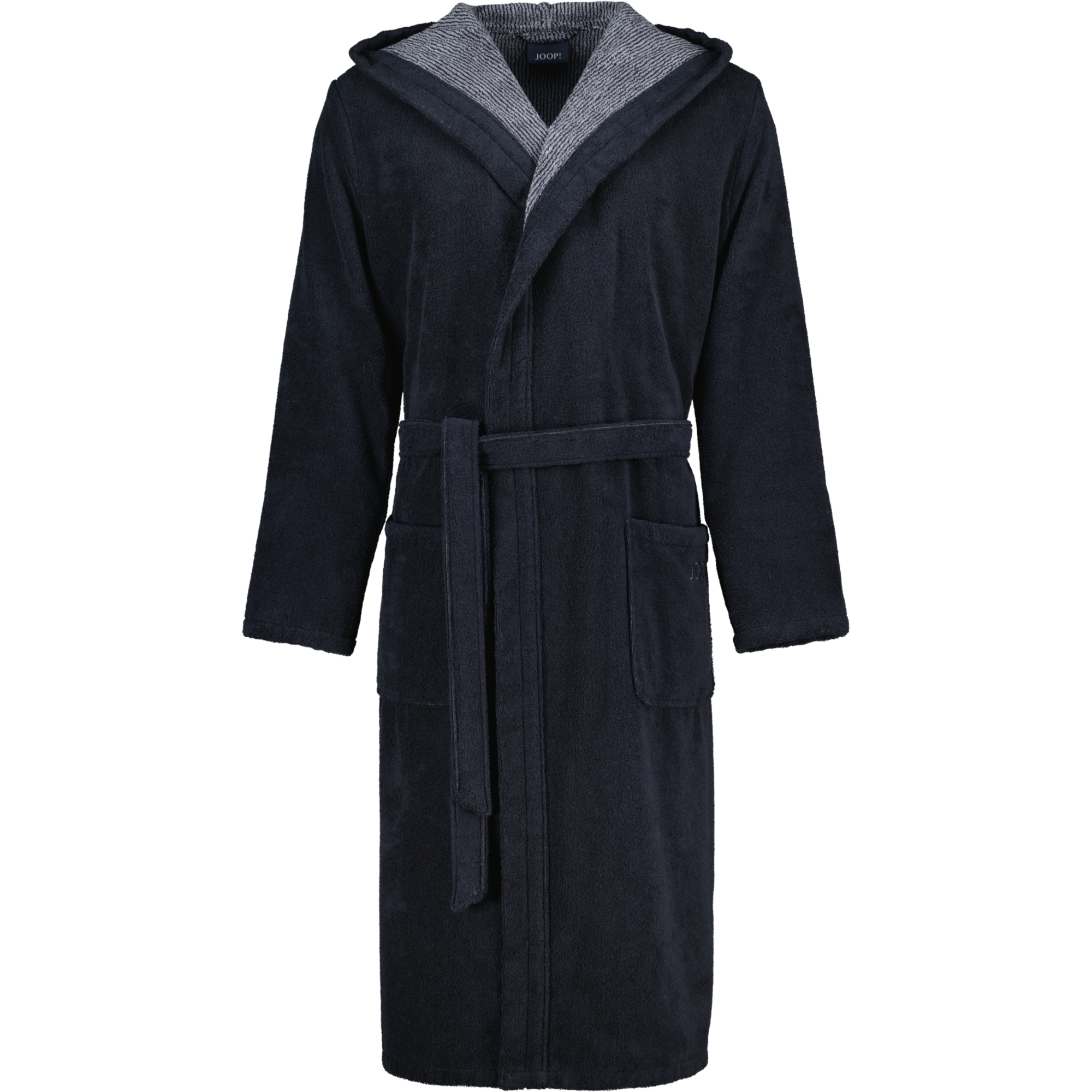JOOP! Classic - Herren Bademantel - Kapuze 1619 - Farbe: 97 - Schwarz