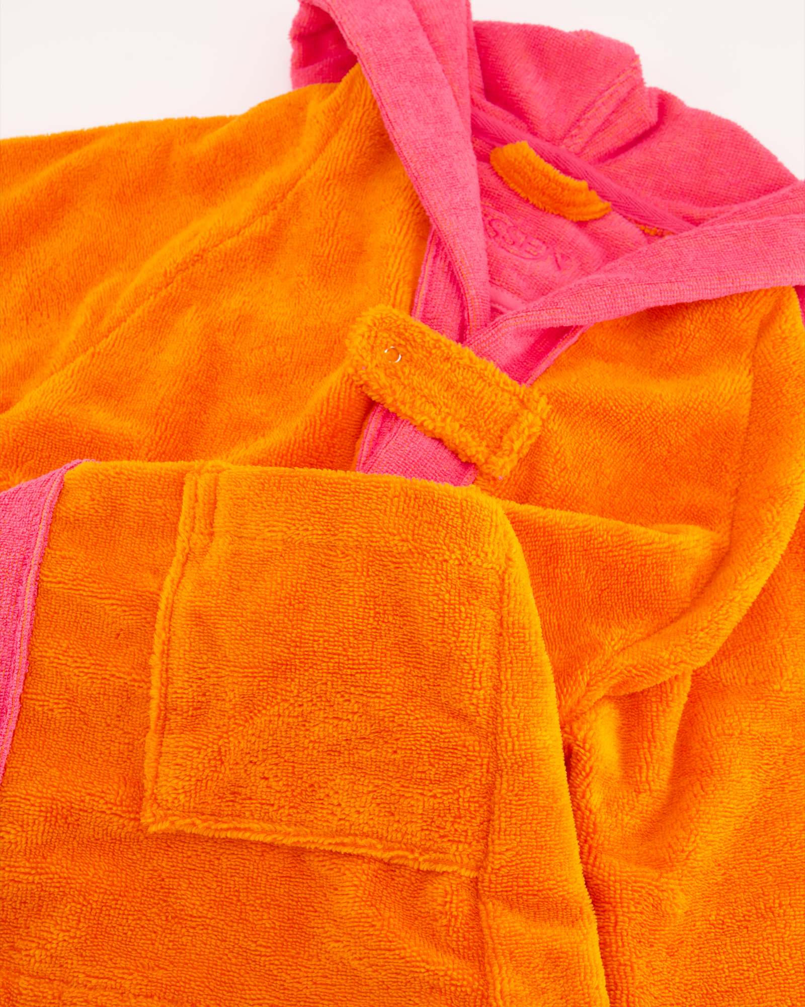 Vossen Bademäntel Kinder Kapuze Bixie electric orange/prim rose - 0006