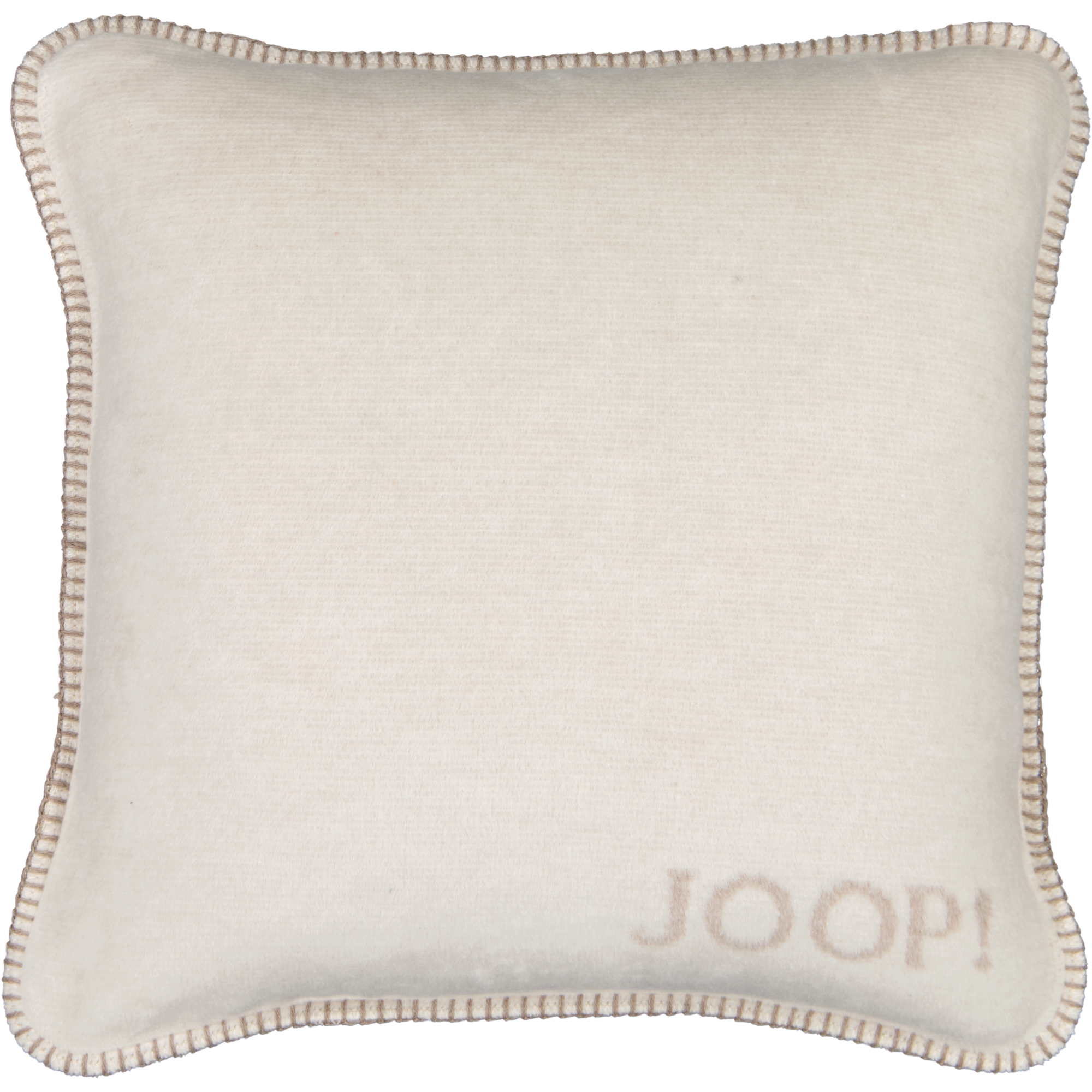 JOOP! Kissenhülle Melange-Doubleface - Größe: 50x50 cm - Farbe: Natur-Sand