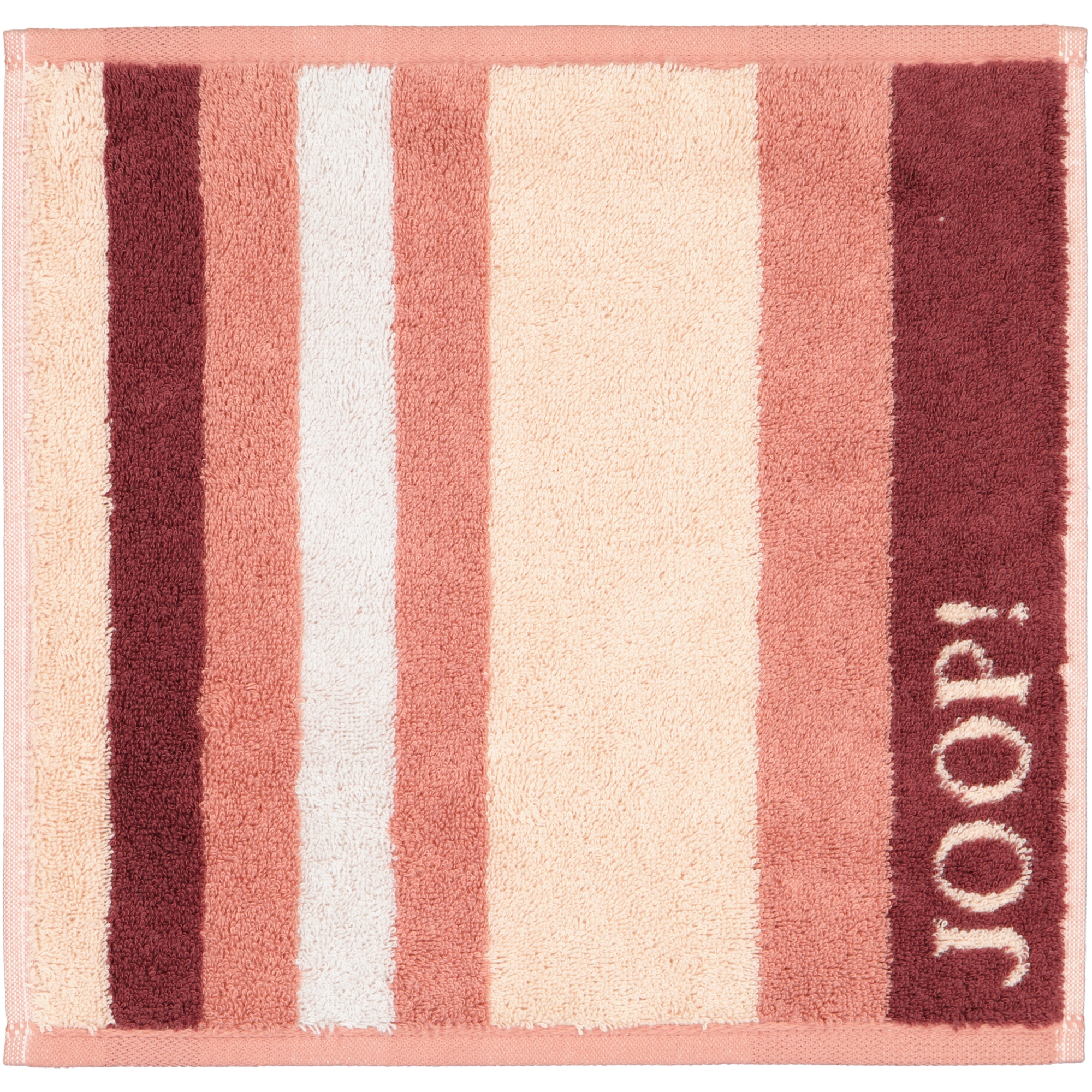 JOOP! Handtücher Vibe Streifen 1698 puder - 22 - Seiflappen 30x30 cm
