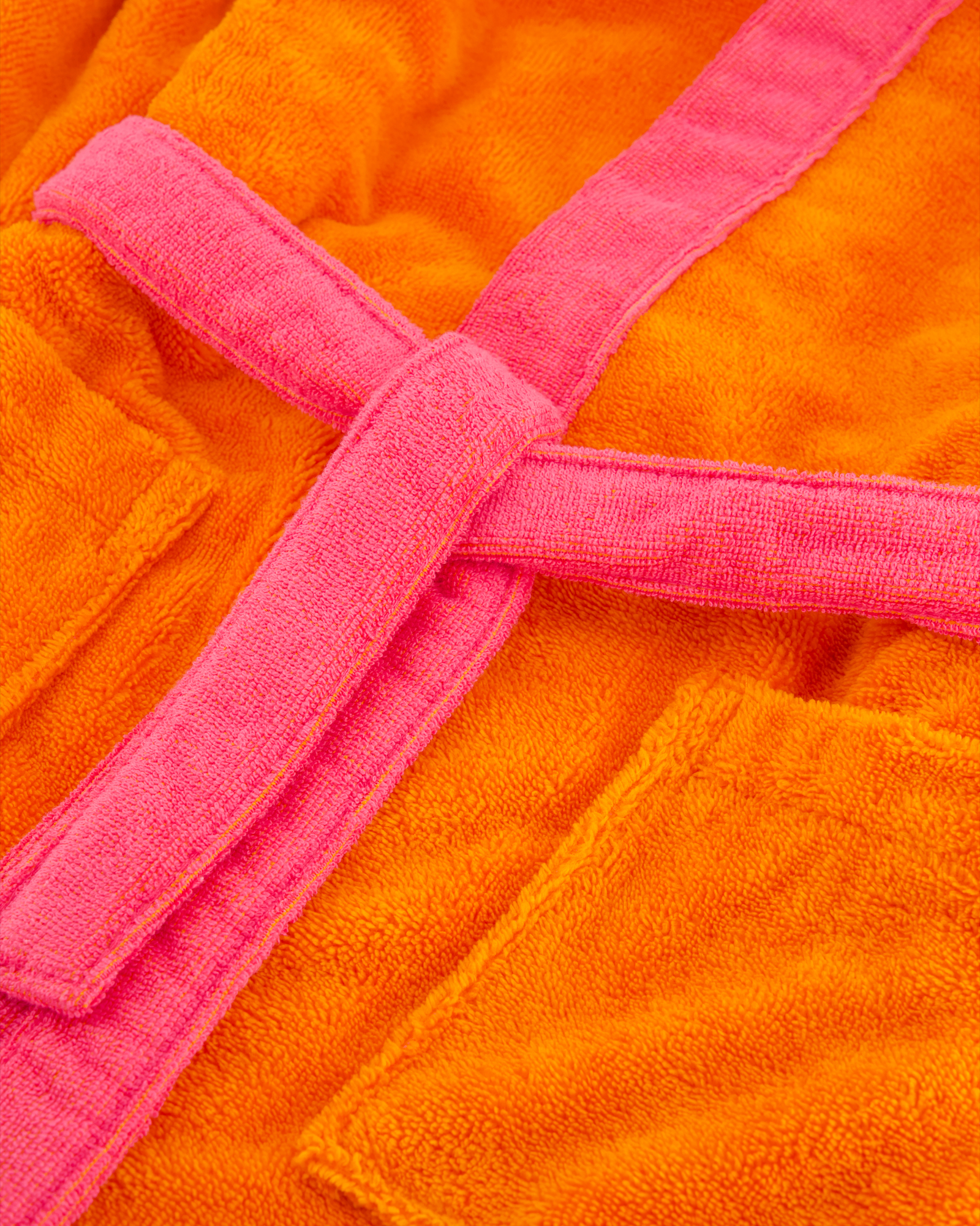 Vossen Bademäntel Kinder Kapuze Bixie electric orange/prim rose - 0006