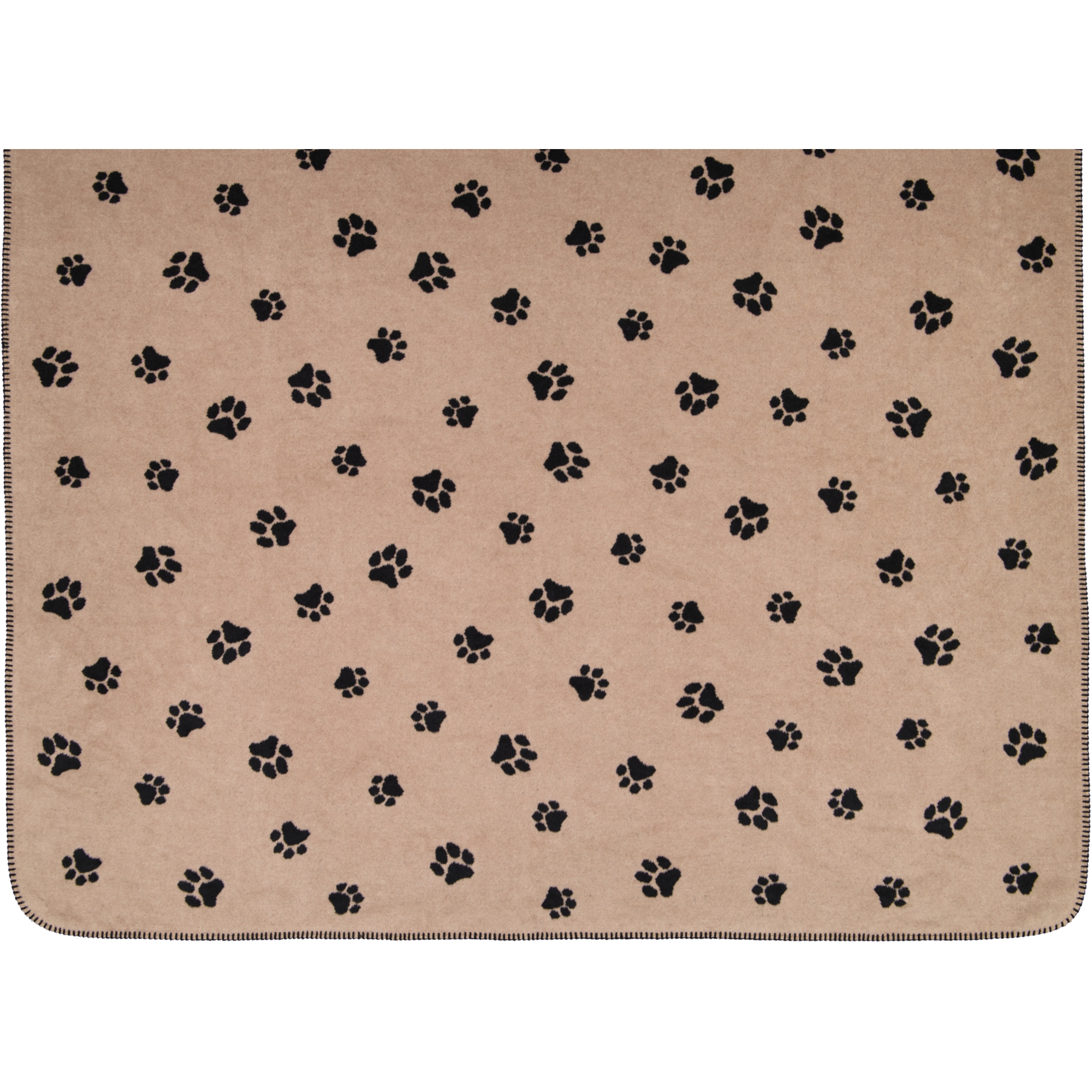 Cawö Wohndecken WE LOVE DOGS 62470 schwarz/beige - 93 - 150x200 cm