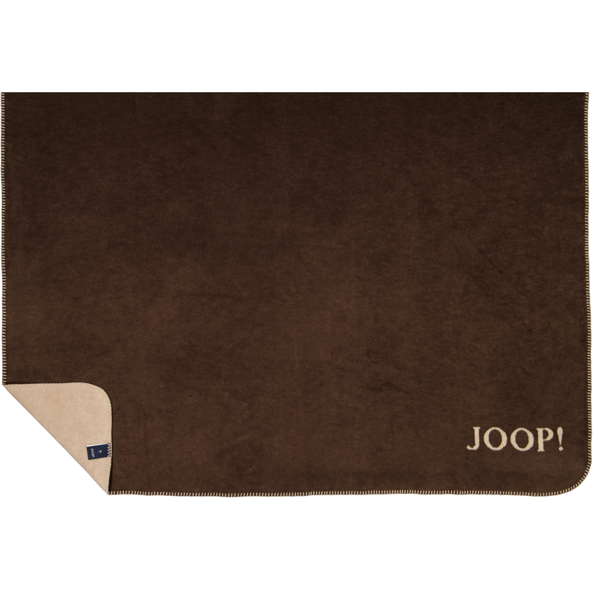 JOOP! Wohndecken Uni-Doubleface Mokka-Taupe - 150x200 cm
