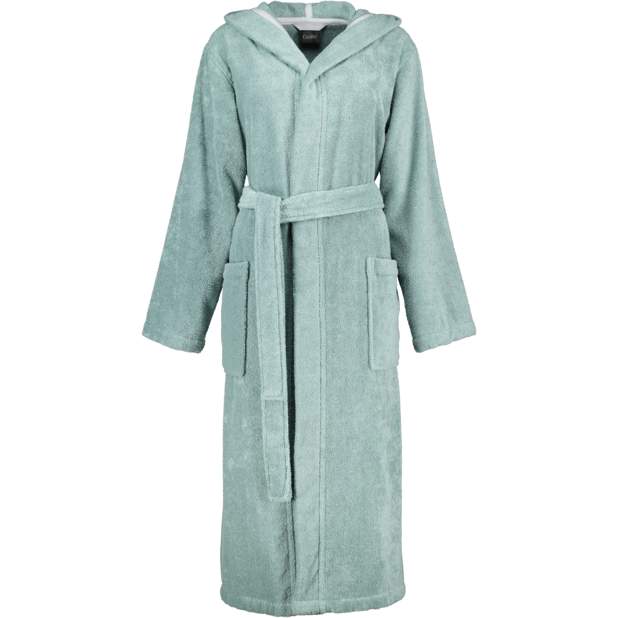 Cawö Home Bademäntel Damen Kapuze Luxury Basics Kapuze 827 fjord - 47