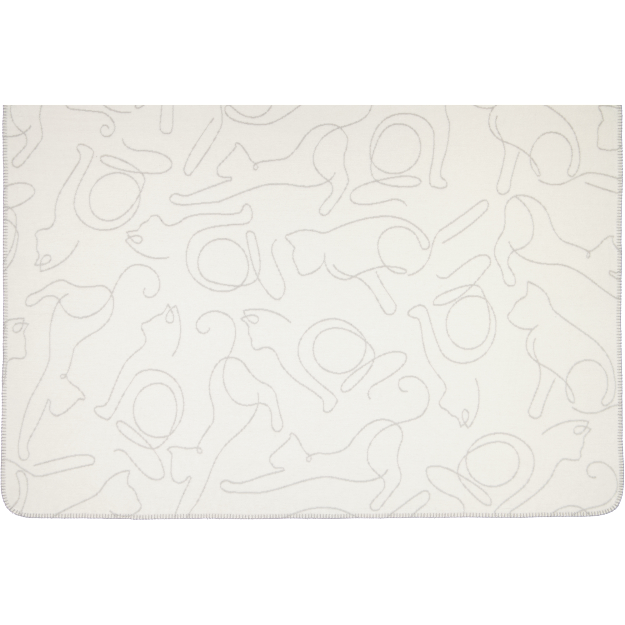 Cawö Wohndecken CUTE CATS EDITION Cats 62640 natur/stein - 67 - 150x200 cm