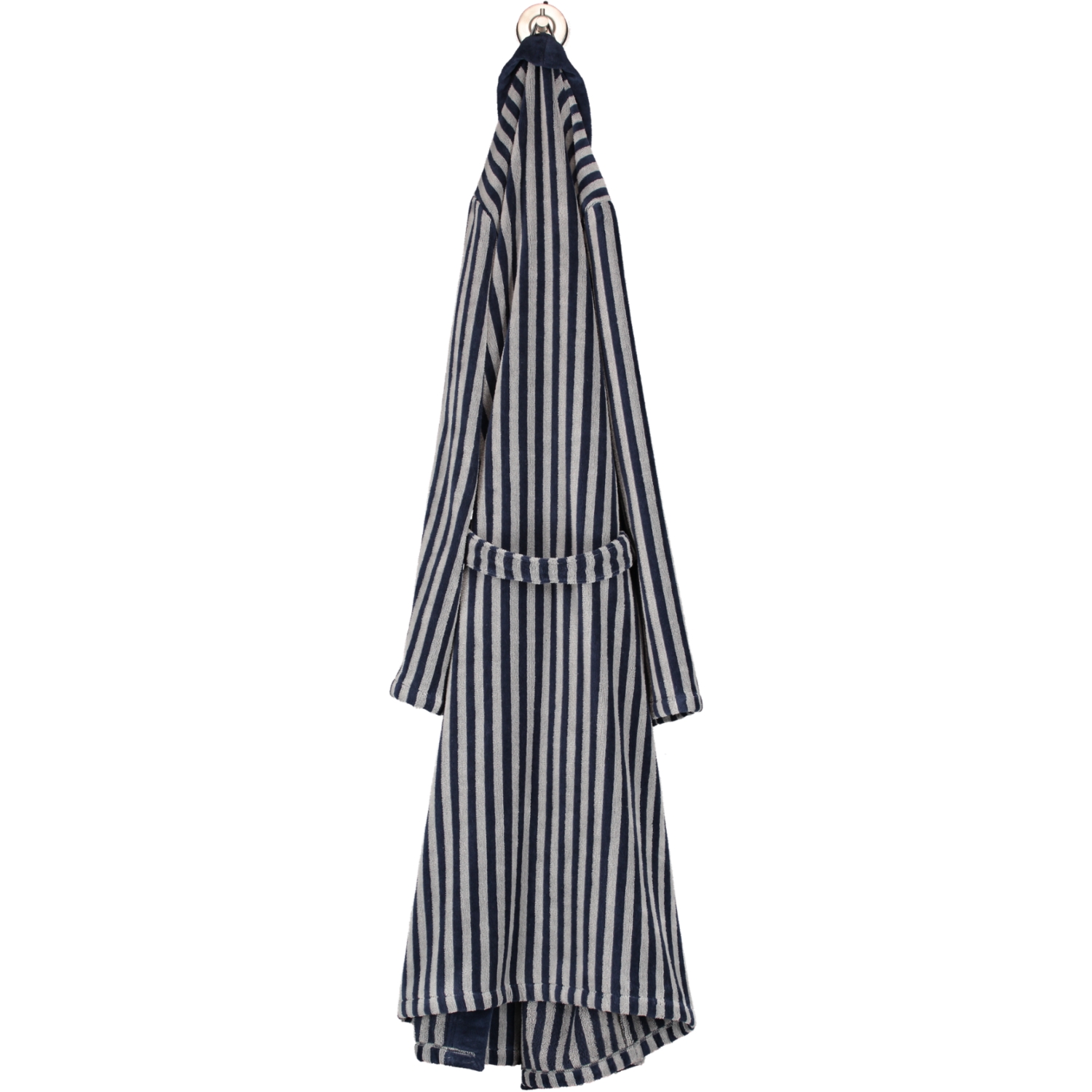 Cawö Bademäntel Herren Kimono Streifen 3833 blau-graphit - 17