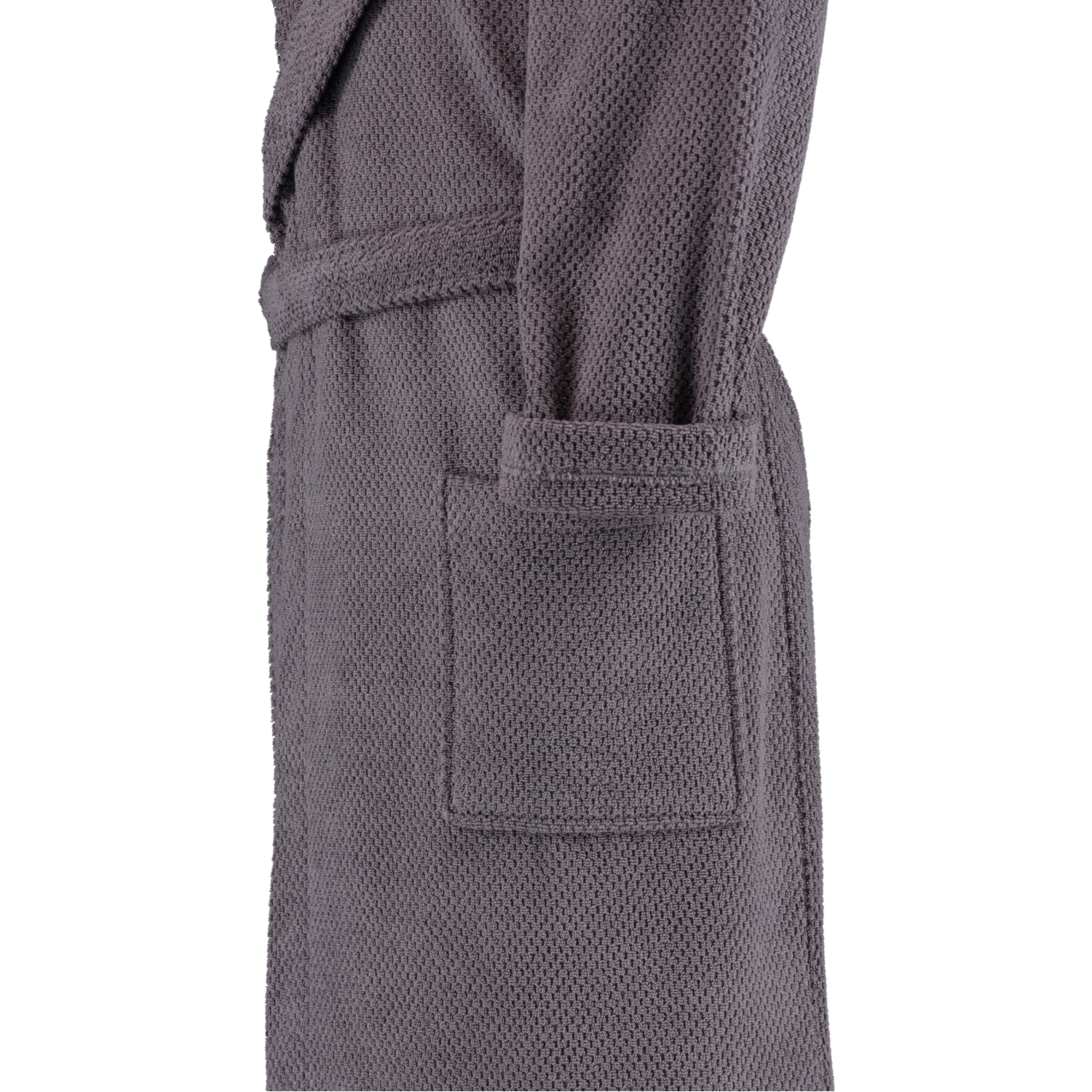 Rhomtuft RHOMTUFT Bademäntel unisex Kapuze Baronesse zinn - 02
