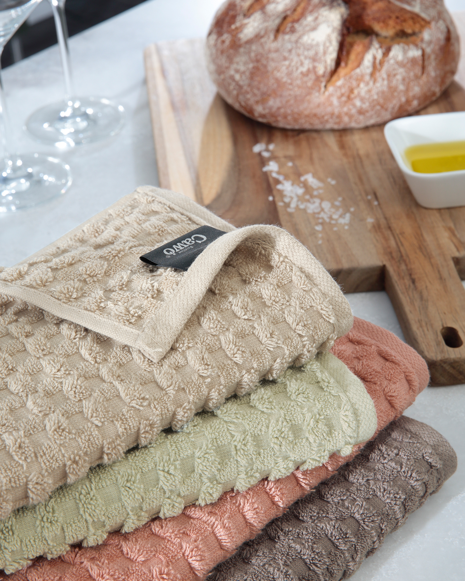 Cawö Cuisine Pro Uni 520 - Küchenhandtuch 50x50 cm - Farbe: platin - 705