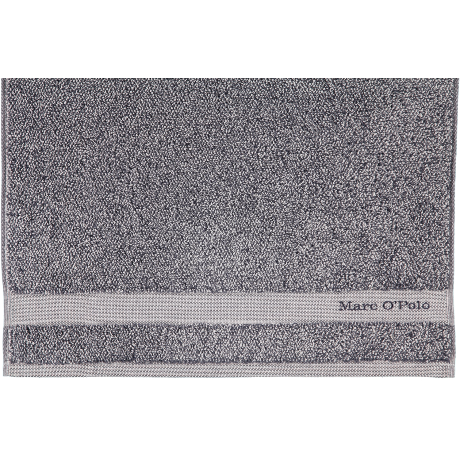 Marc o Polo Melange - Farbe: Marine/Light Silver - Waschhandschuh 16x21 cm