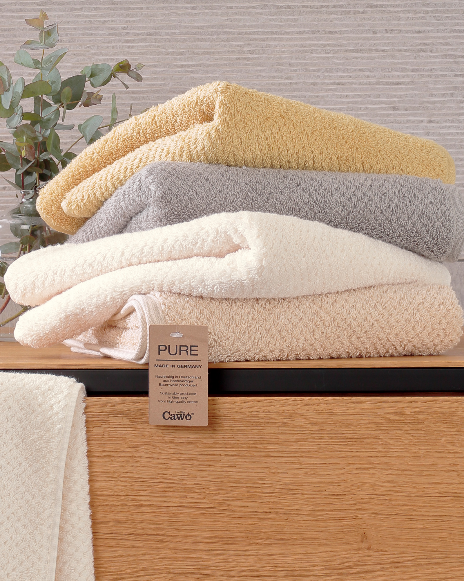 Cawö Handtücher Pure 6500 salbei - 443
