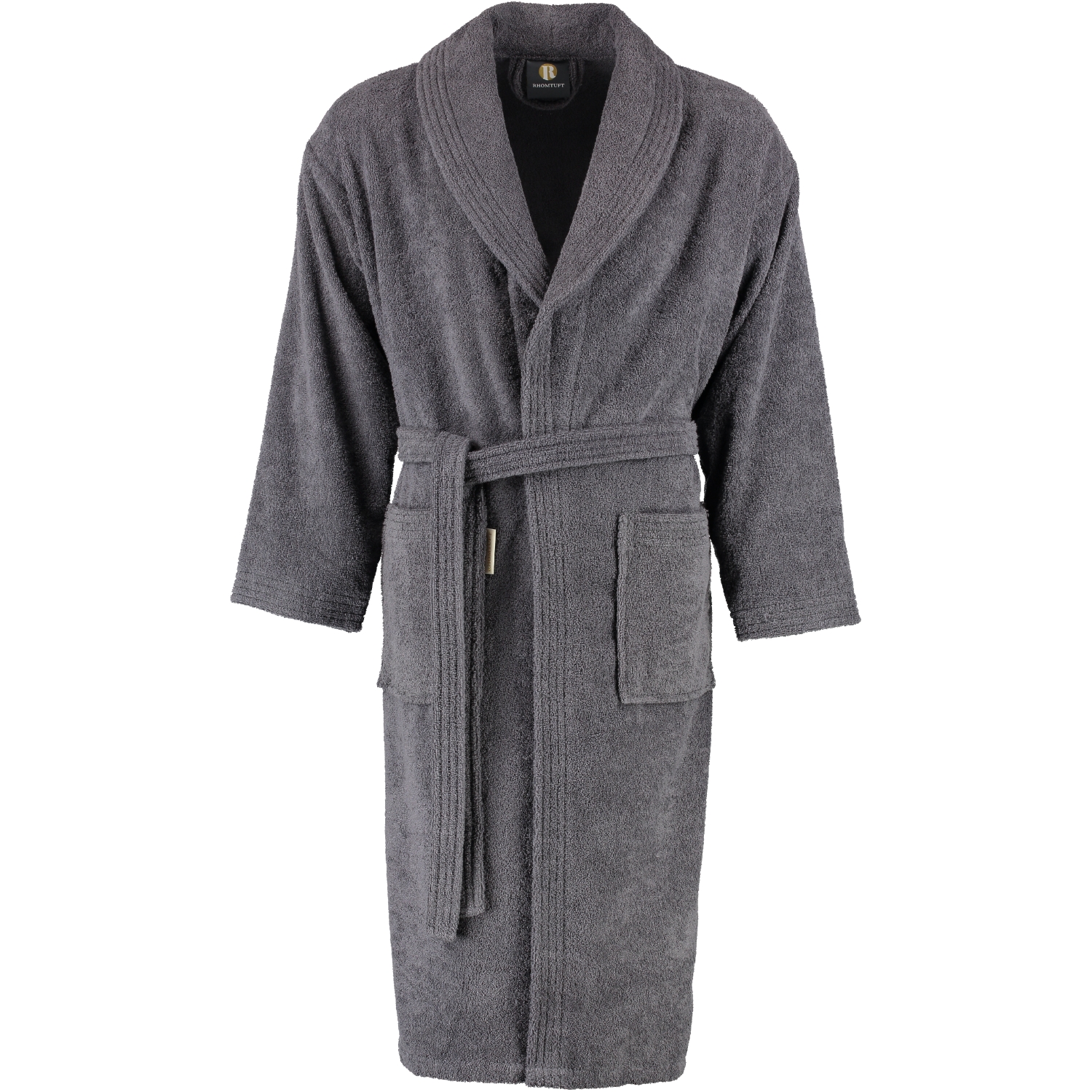 Rhomtuft RHOMTUFT Bademäntel unisex Schalkragen Sir & Lady zinn - 02