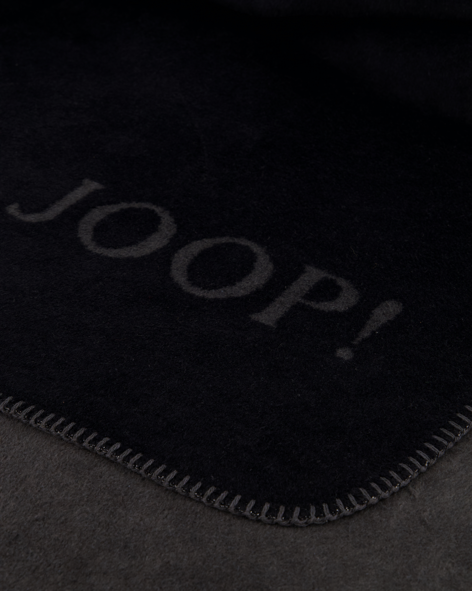 JOOP! Wohndecken Uni-Doubleface Schwarz-Anthrazit - 150x200 cm