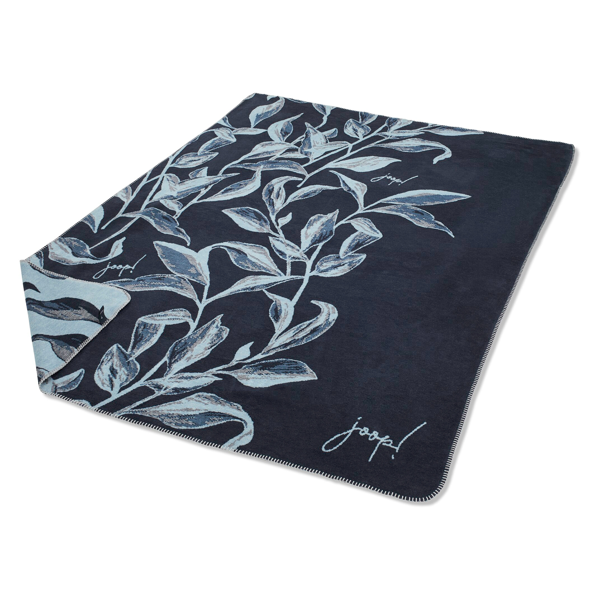 JOOP! Wohndecken Flora Marine - 150x200 cm