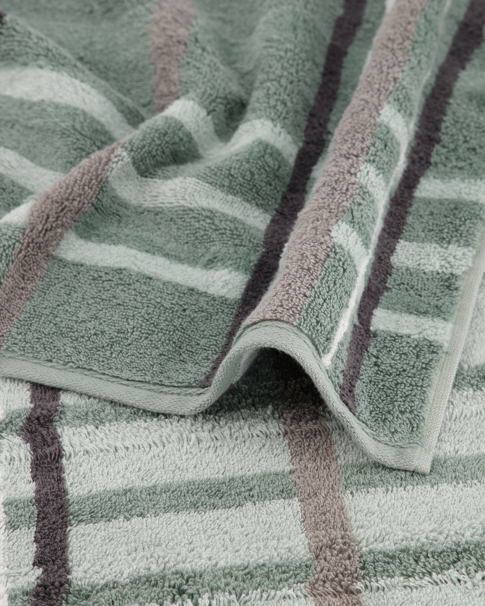 Cawö Handtücher Noblesse Check 1089 nordic green - 44 - Duschtuch 80x150 cm