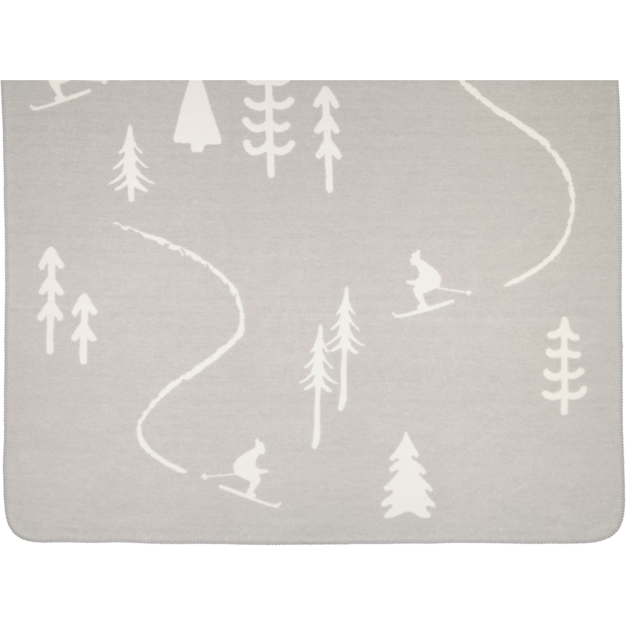 Cawö Wohndecken WINTER EDITION Skifahrer 62720 natur/stein - 67 - 150x200 cm
