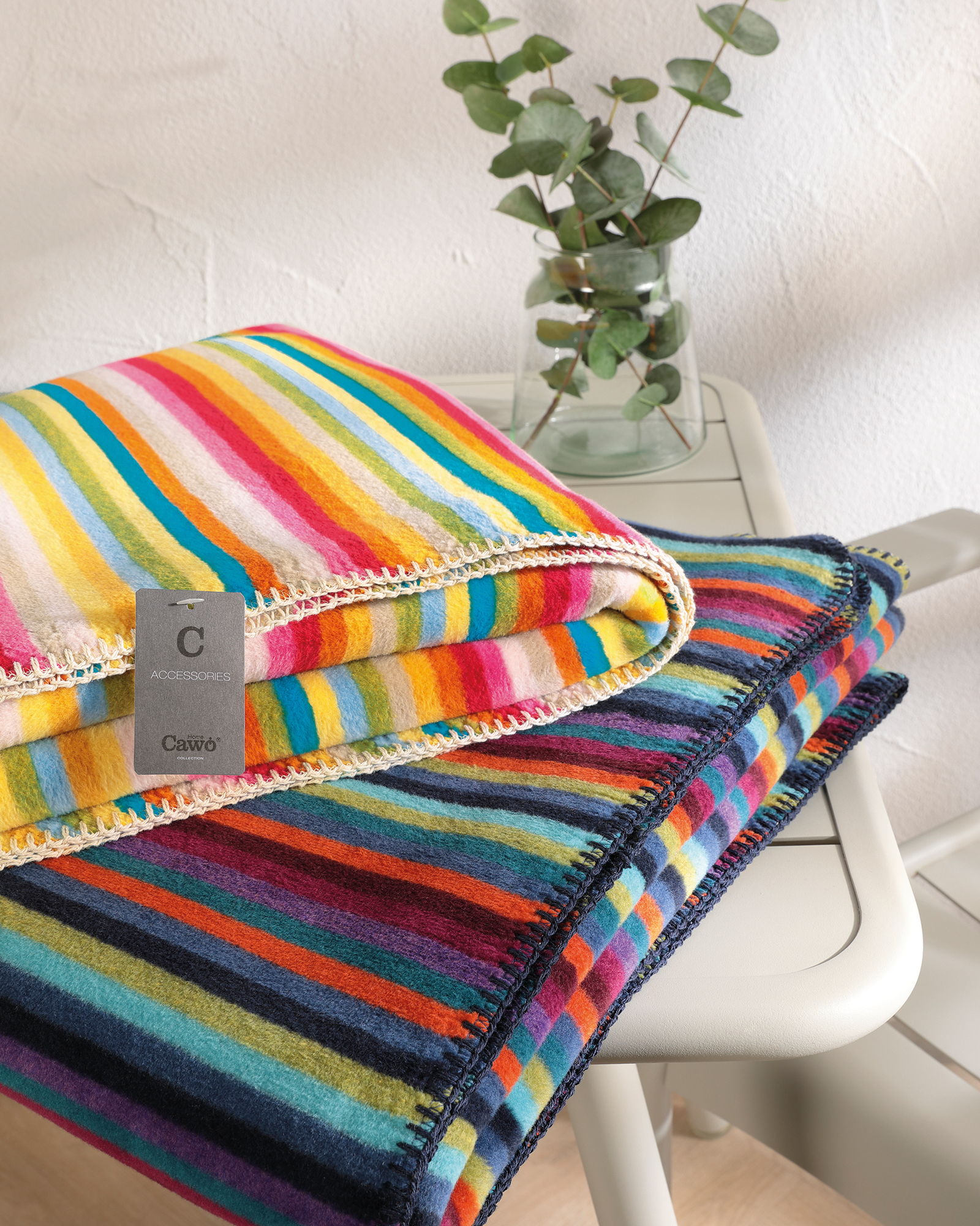 Cawö Kissenhüllen Lifestyle Streifen 7008 multicolor - 25 - 50x50 cm