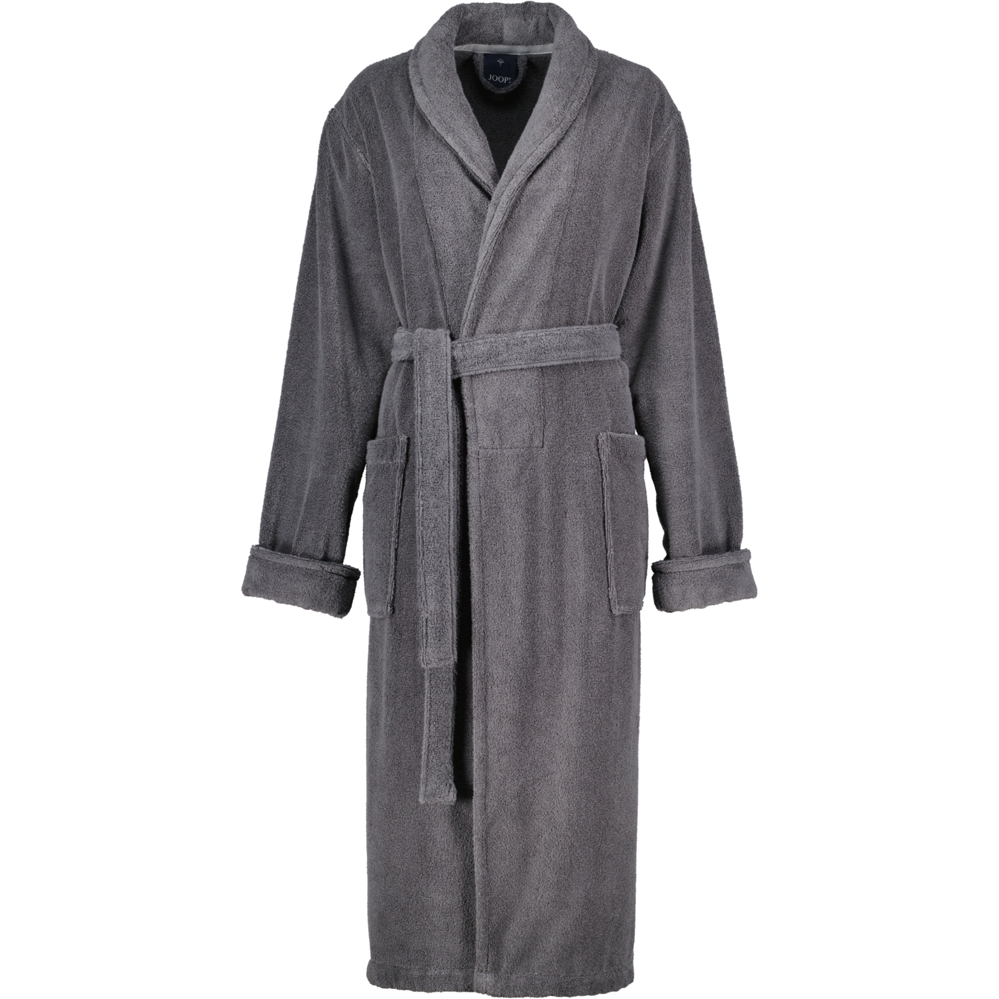 JOOP Damen Bademantel Schalkragen 1650 - Farbe: Anthrazit - 764 - XL