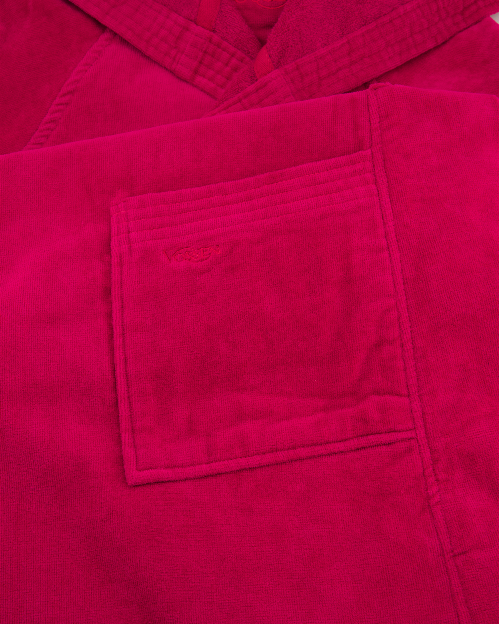Vossen Bademäntel unisex Kurzmantel mit Kapuze Texas cranberry - 3770 - XL