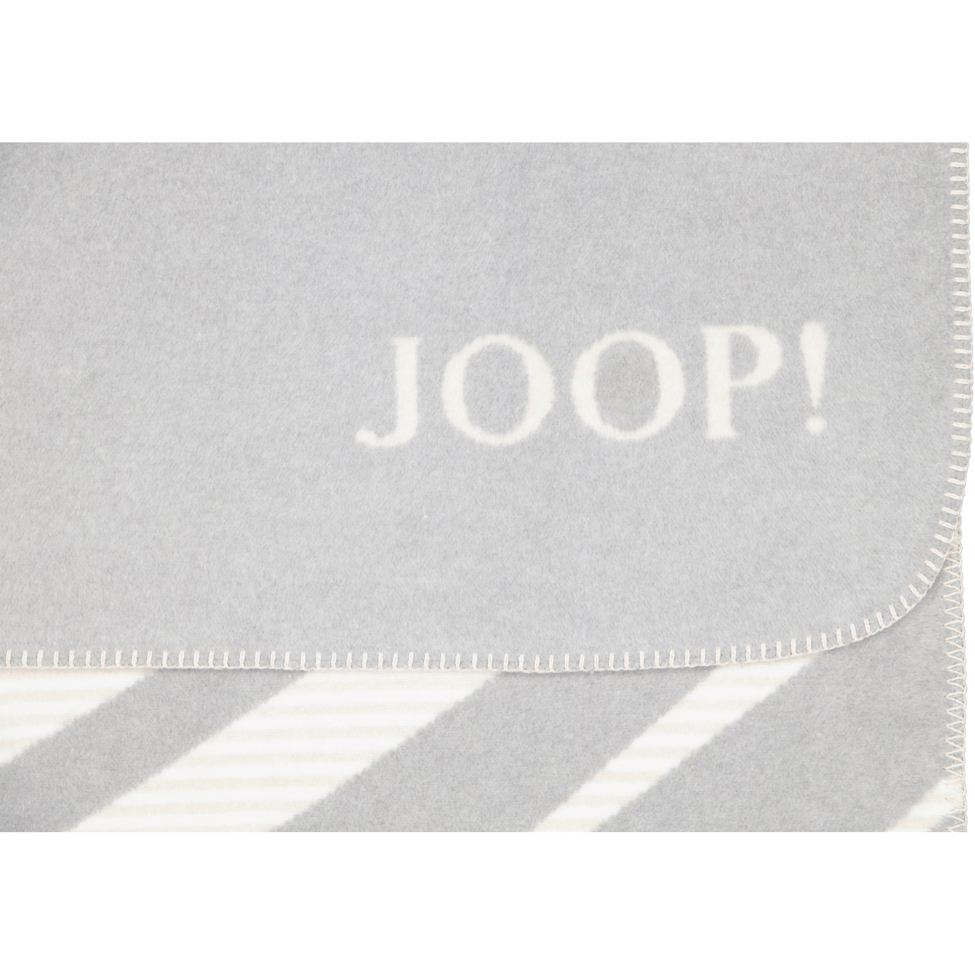 JOOP! Wohndecken Leaf Stein - 150x200 cm