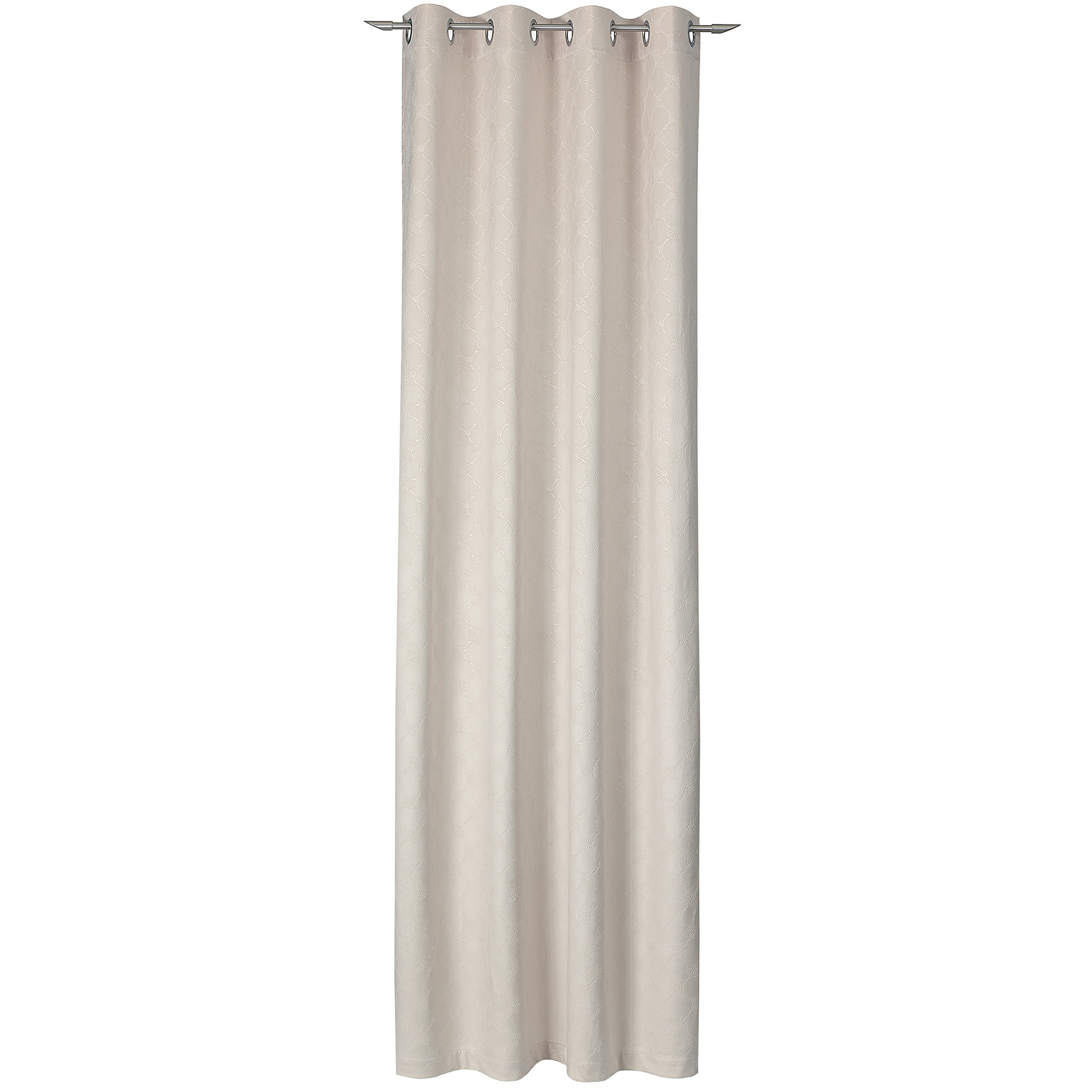 JOOP! Vorhang Gardine Emboss mit Ösen - Größe: 140x250 cm - Farbe: Natur - 030