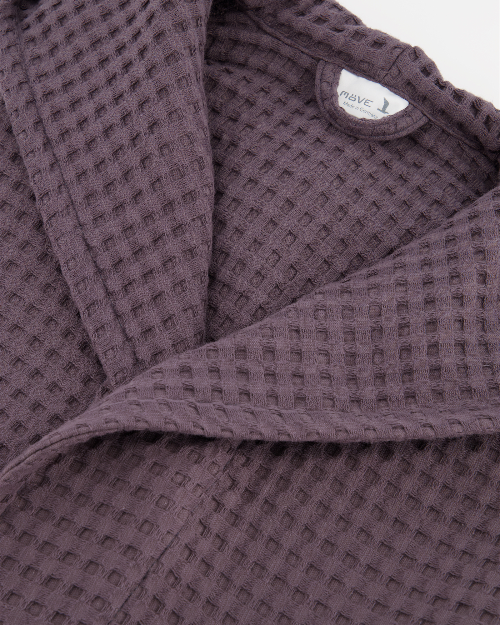 Möve Bademäntel unisex Kapuze Piquée graphite - 842