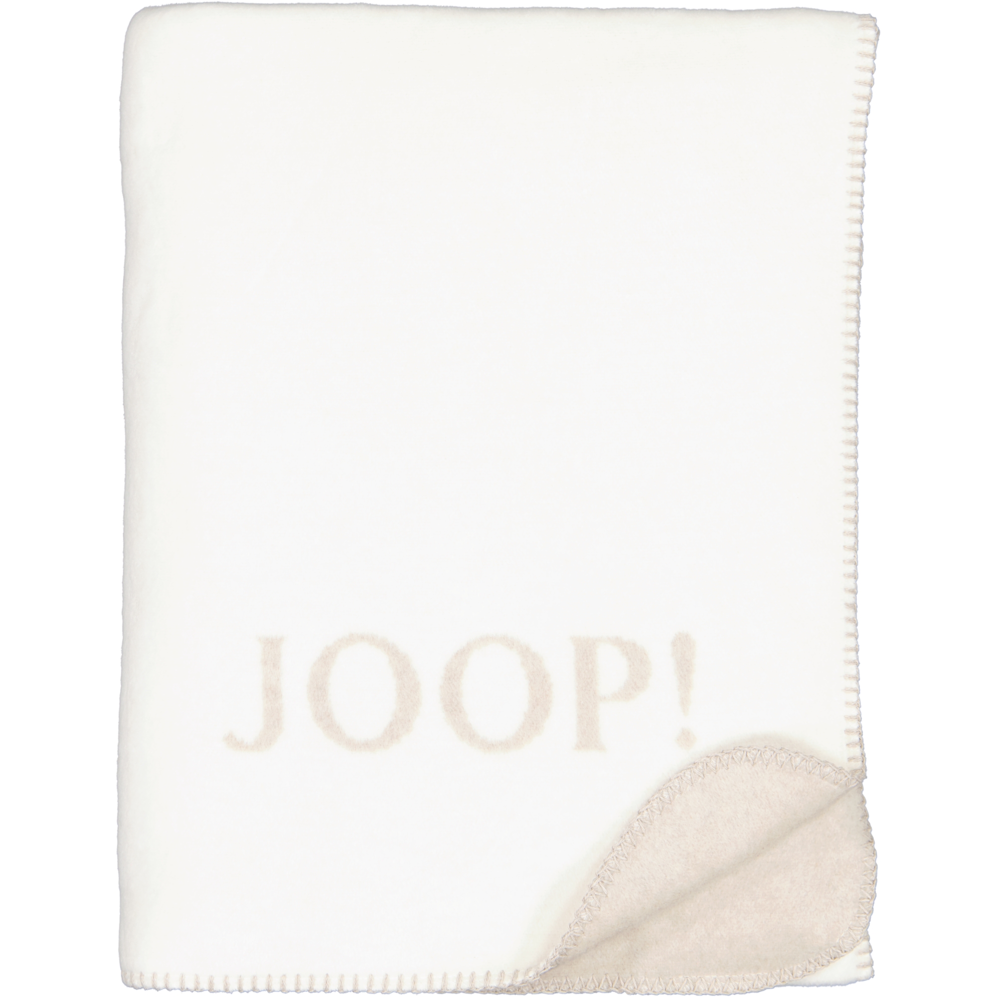 JOOP! Wohndecke Uni-Doubleface - Größe: 150x200 cm - Farbe: Sand-Pergament