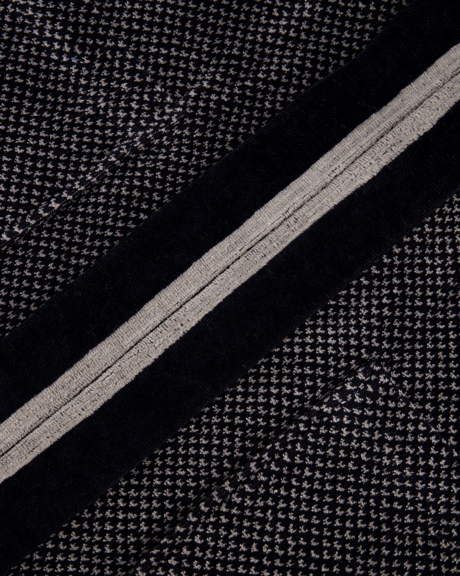 Cawö Bademäntel Herren Kimono 4839 silber-schwarz - 79