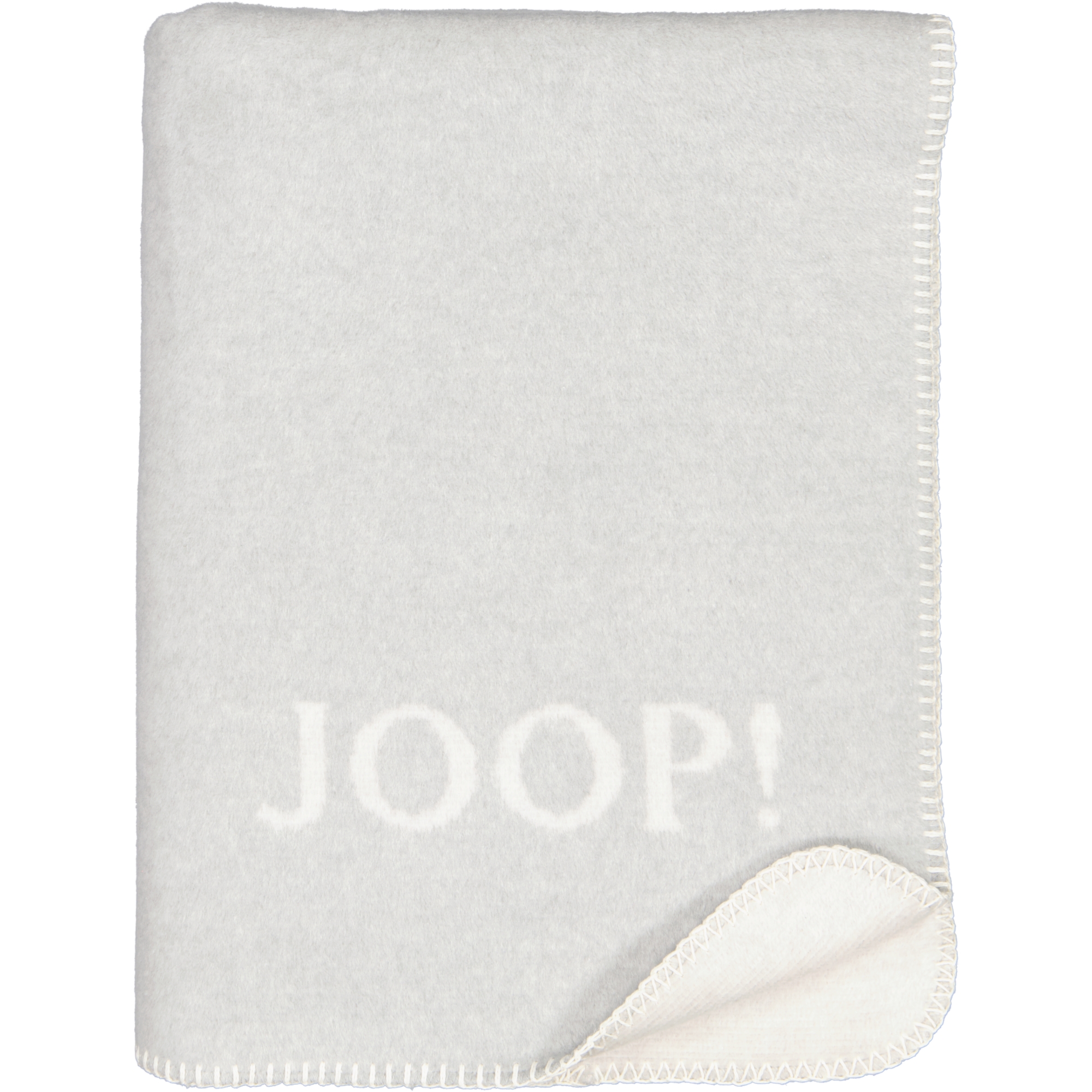 JOOP! Wohndecke Melange-Doubleface - Größe: 150x200 cm - Farbe: Stein-Silber
