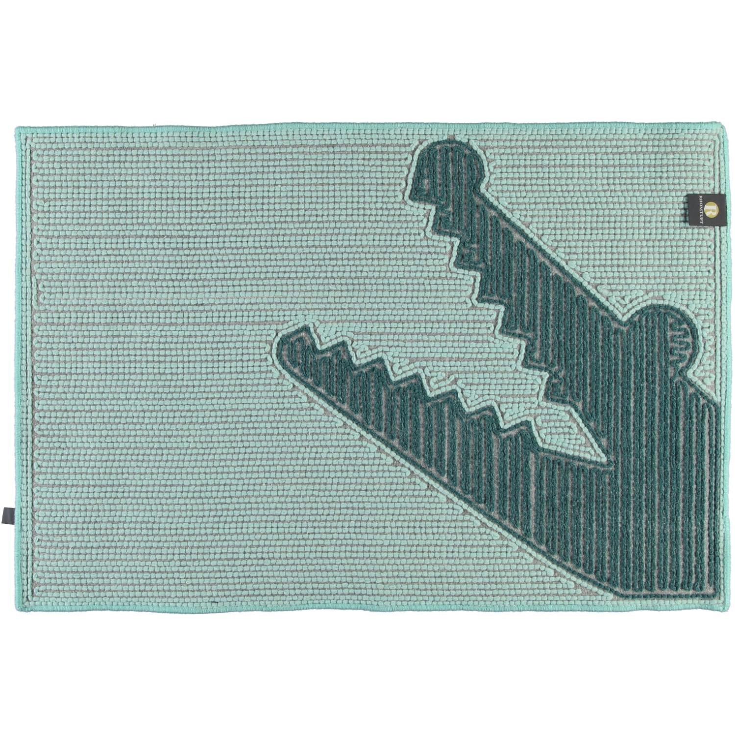 Rhomtuft RHOMTUFT Badteppiche Croc mint-pazifik - 1210