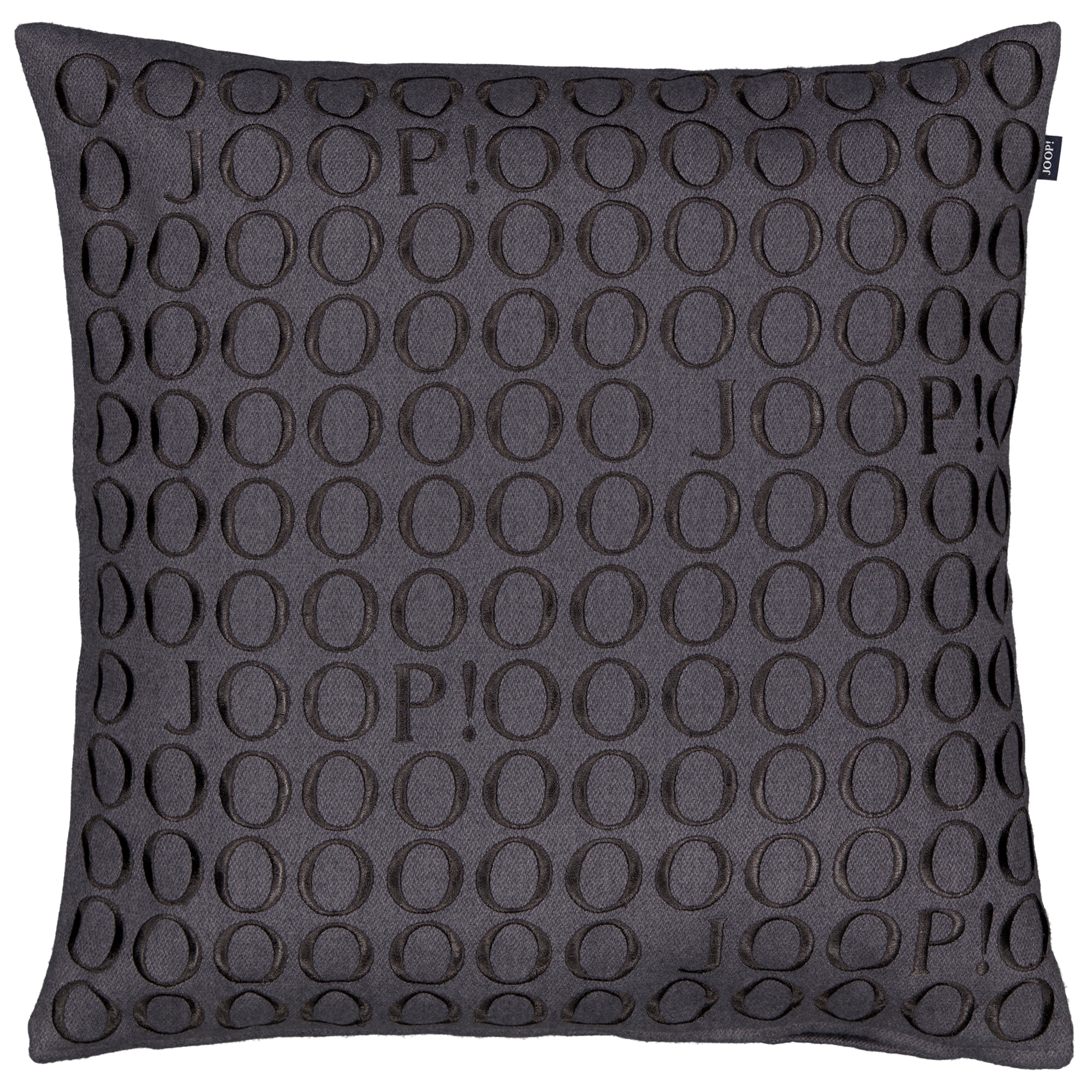 JOOP! Kissenhüllen Fine Signature Anthrazit - 012 - 50x50 cm