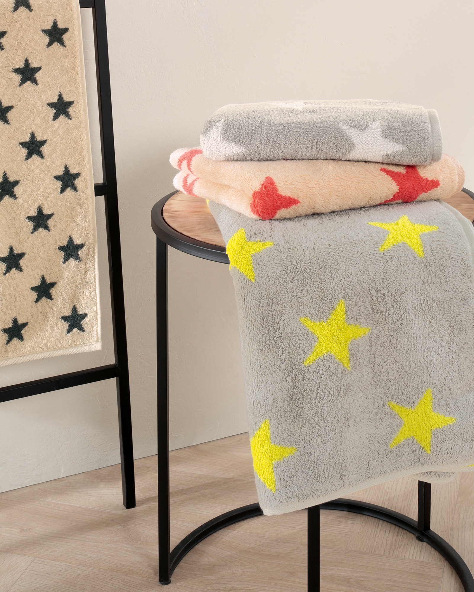 Cawö Handtücher NEW STARS Sterne klein 6261 platin/weiß - 76