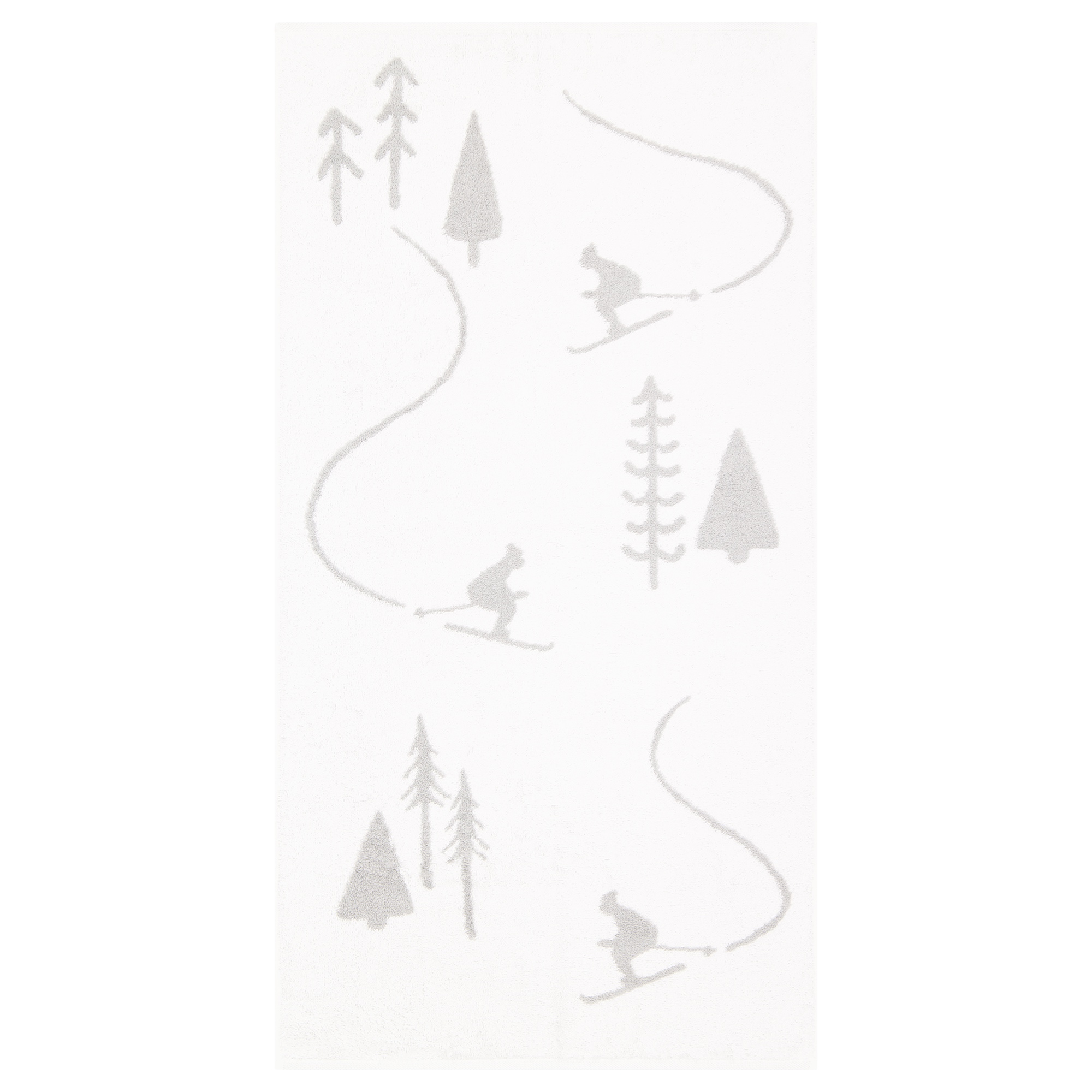Cawö Handtücher WINTER EDITION Skifahrer 6272 weiß/platin - 67