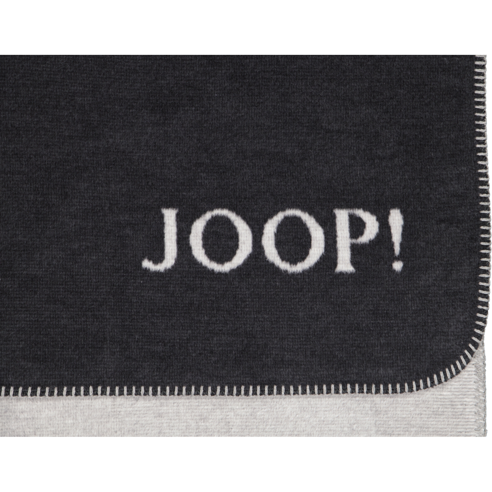 JOOP! Wohndecke Melange-Doubleface - Größe: 150x200 cm - Farbe: Anthrazit-Silber
