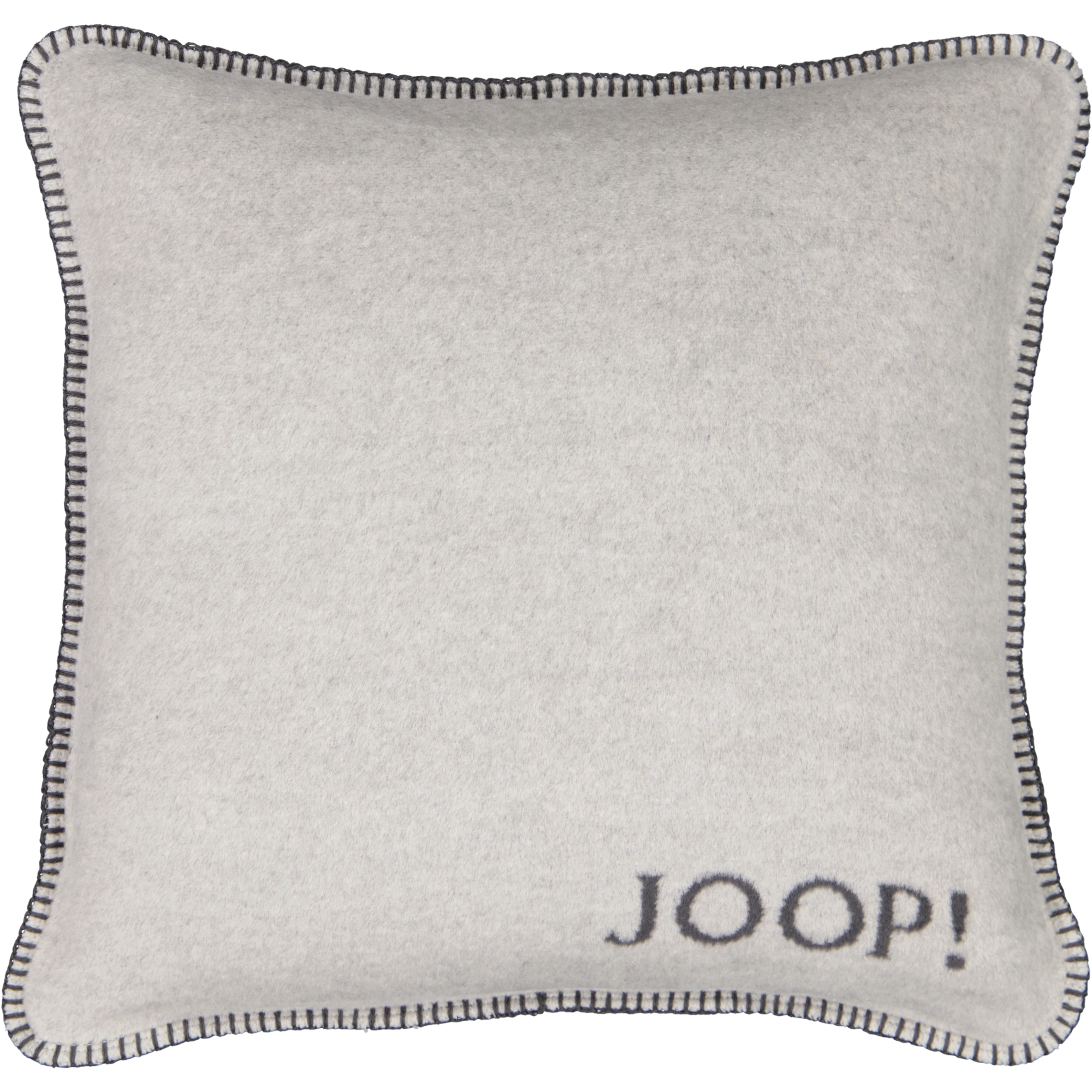JOOP! Kissenhülle Uni-Doubleface - Größe: 50x50 cm - Farbe: Ash-Anthrazit