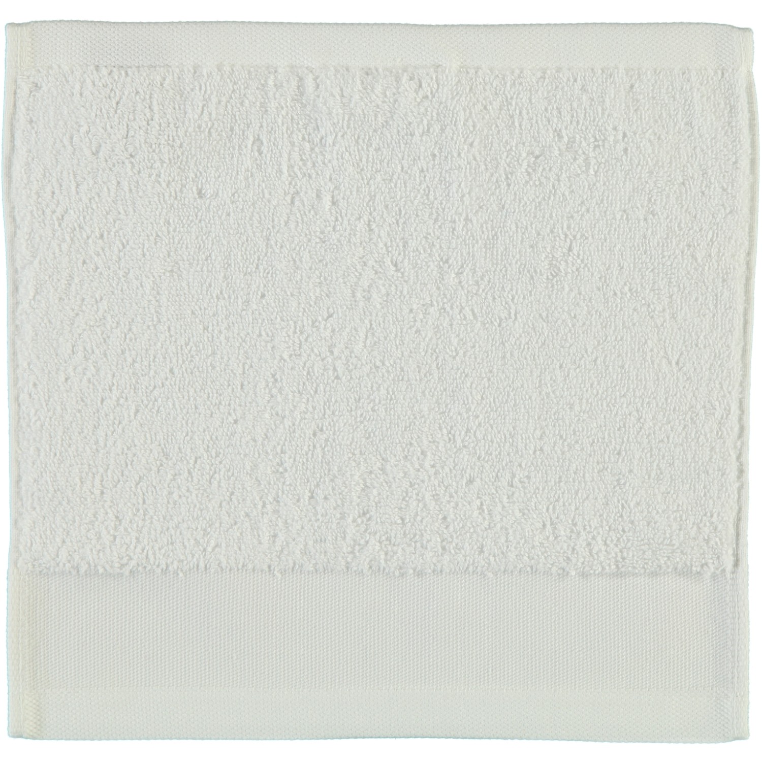 Rhomtuft - Handtücher Comtesse - Farbe: weiss - 01 - Seiflappen 30x30 cm