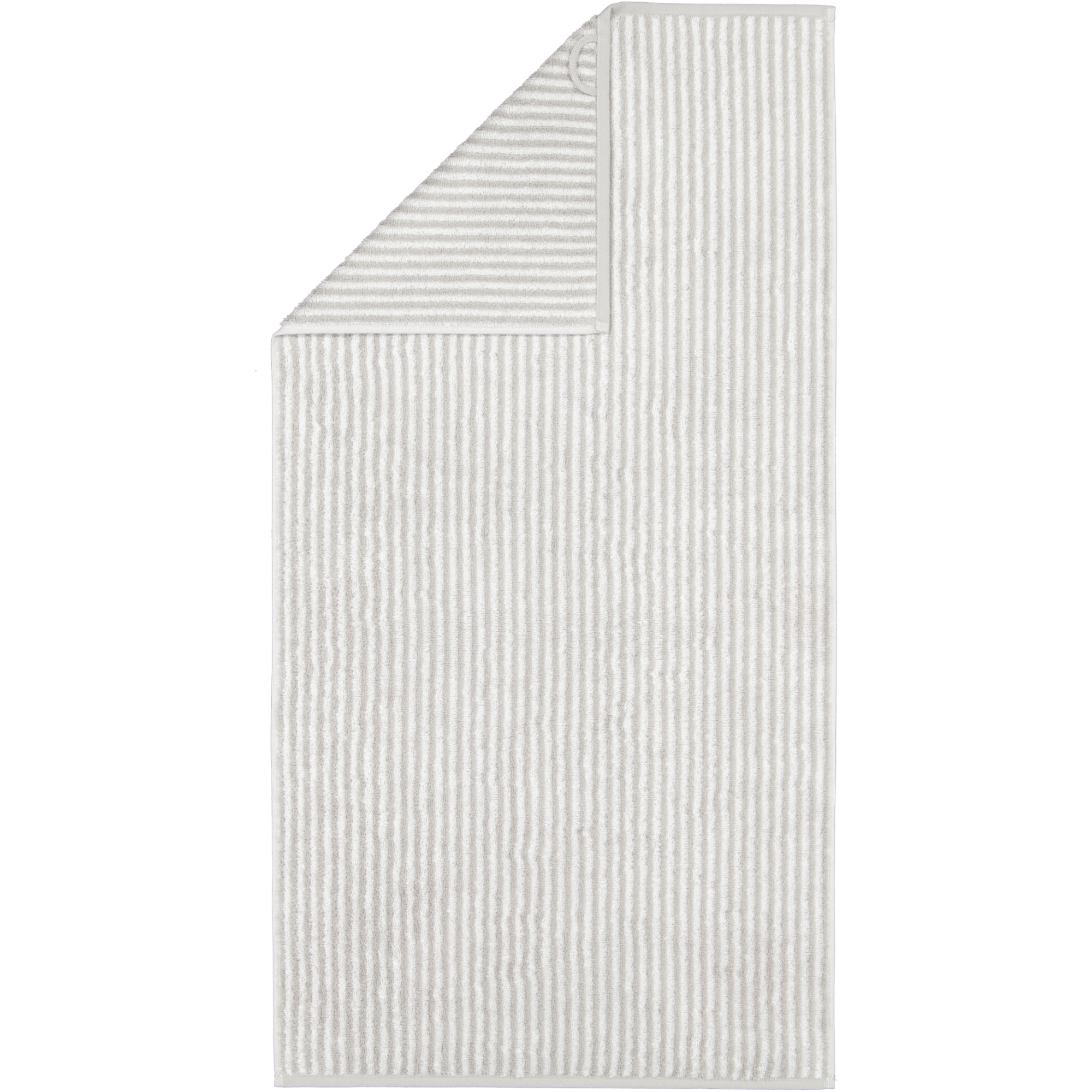 Cawö Handtücher Two-Tone Stripes 480 platin - 76